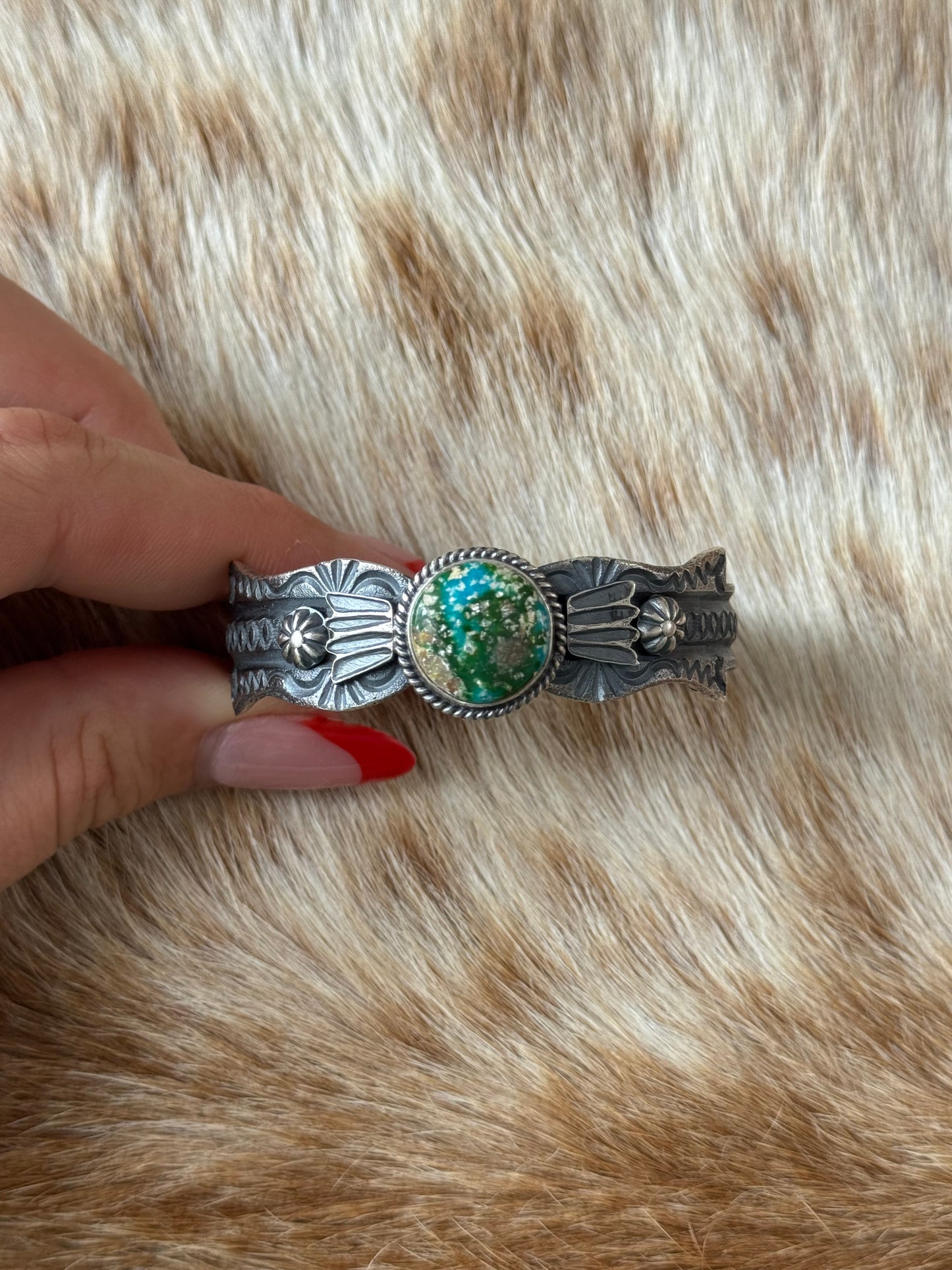 Sonoran Gold Turquoise Old Look Cuff Bracelet