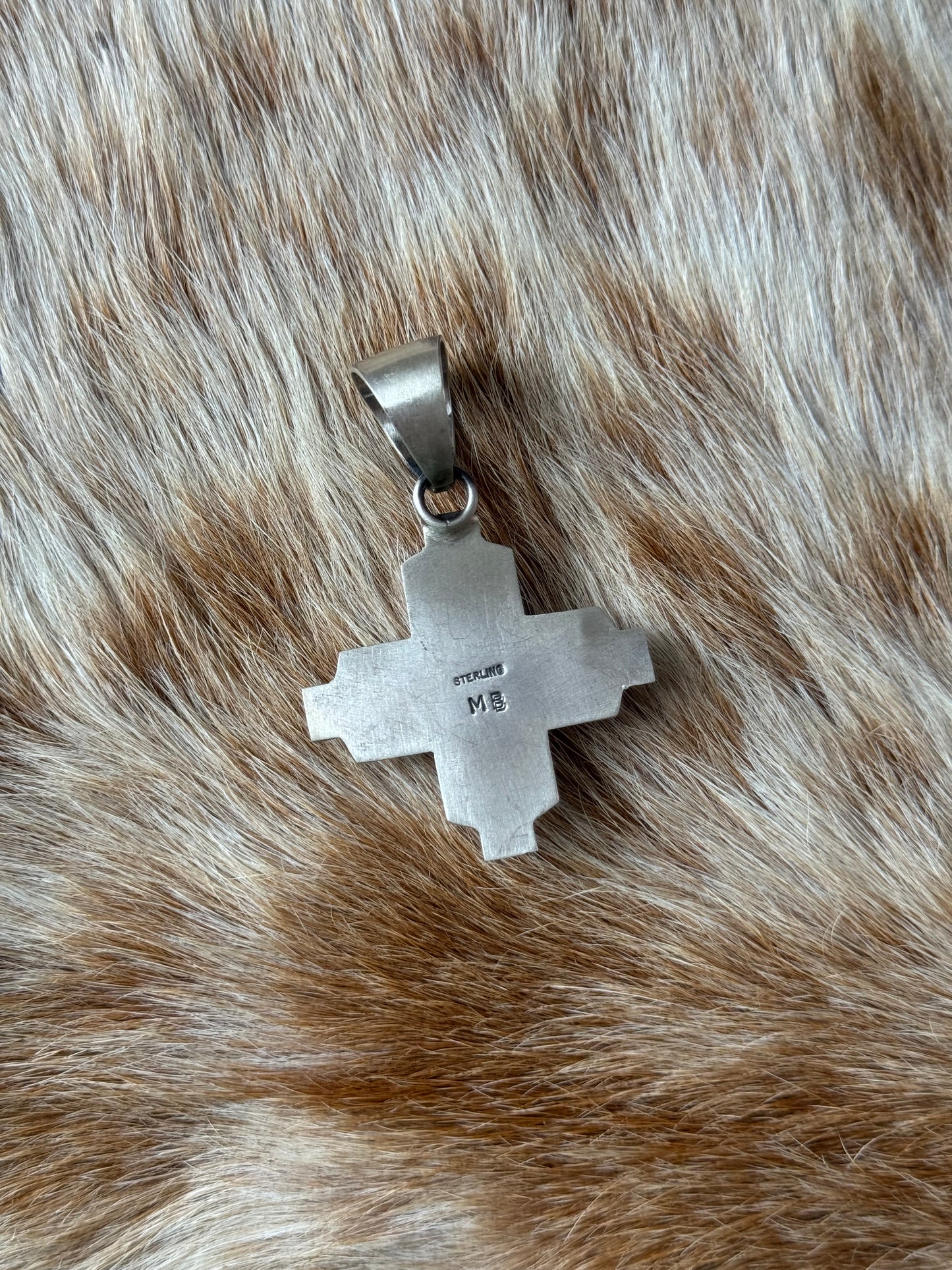 Kingman Turquoise Zia Pendant