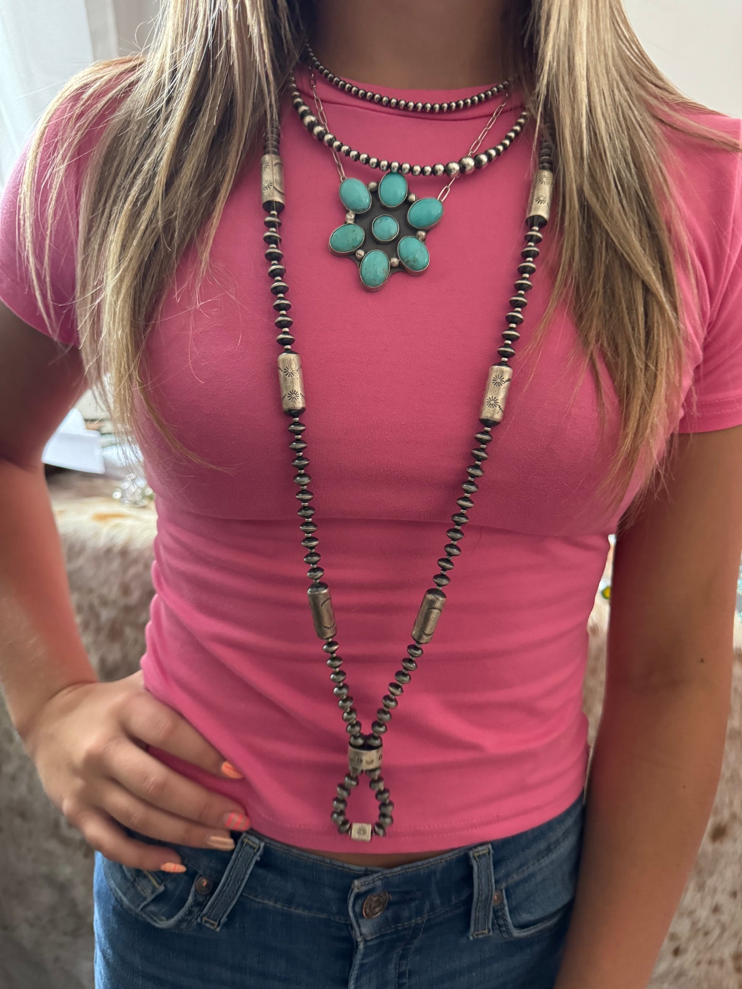 36" Sterling Pearl Necklace