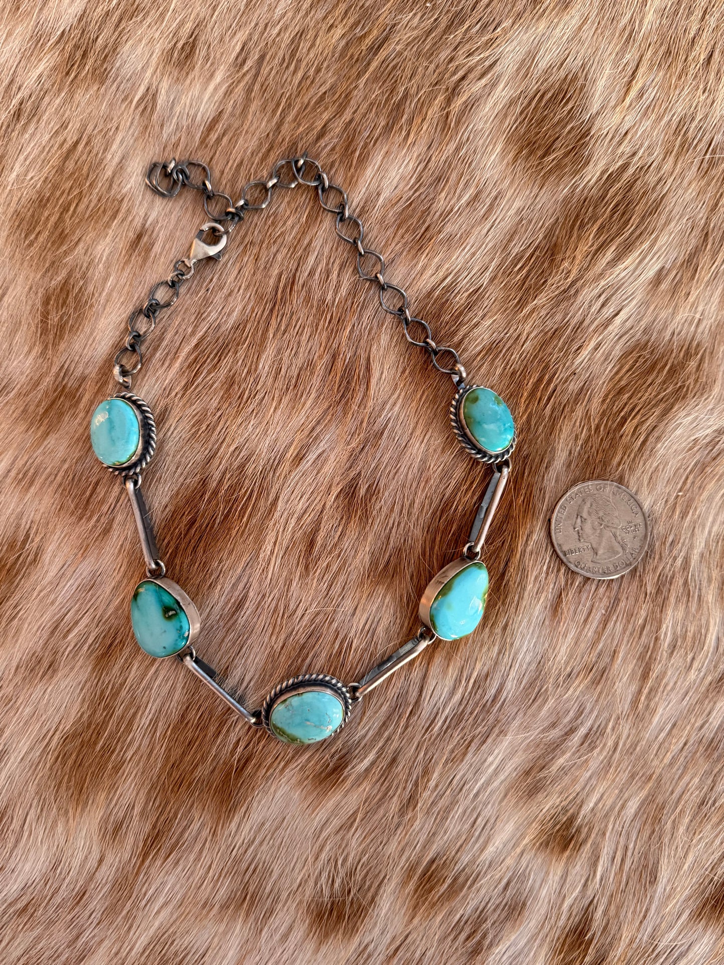Sonoran Gold Turquoise Choker Necklace