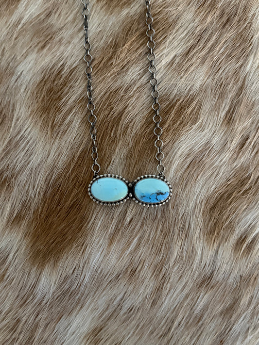 Golden Hills Turquoise Bar Necklace