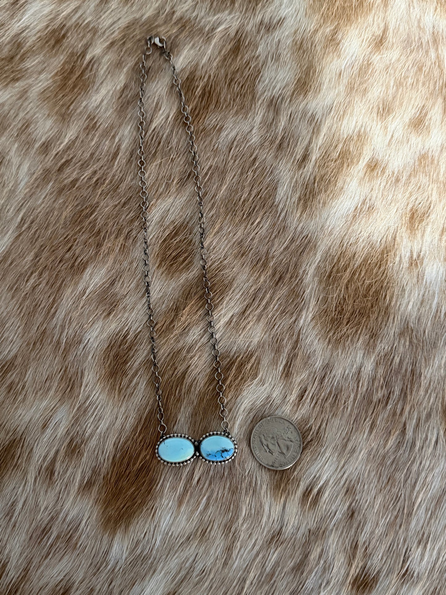 Golden Hills Turquoise Bar Necklace