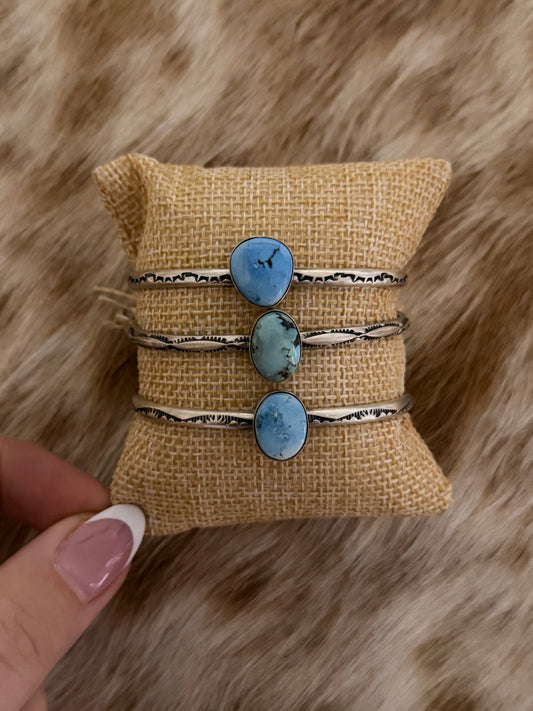Golden Hills Turquoise Dainty Cuff