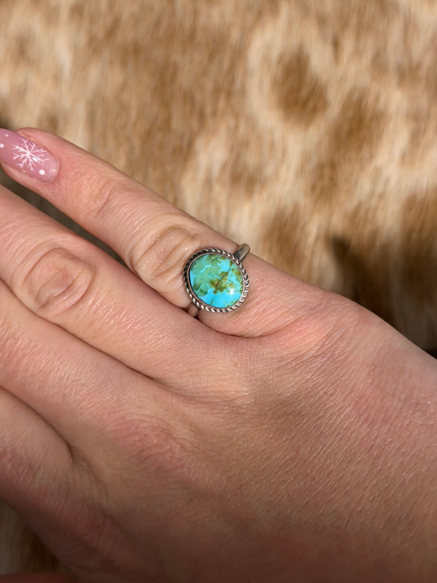 Size 6 Sonoran Gold Turquoise Ring