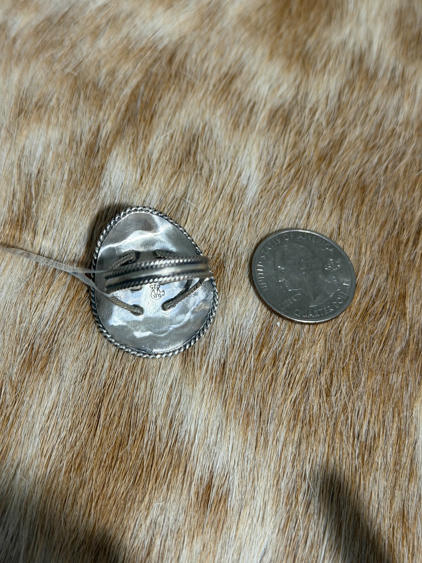 Kingman Turquoise Cowboy Hat Ring