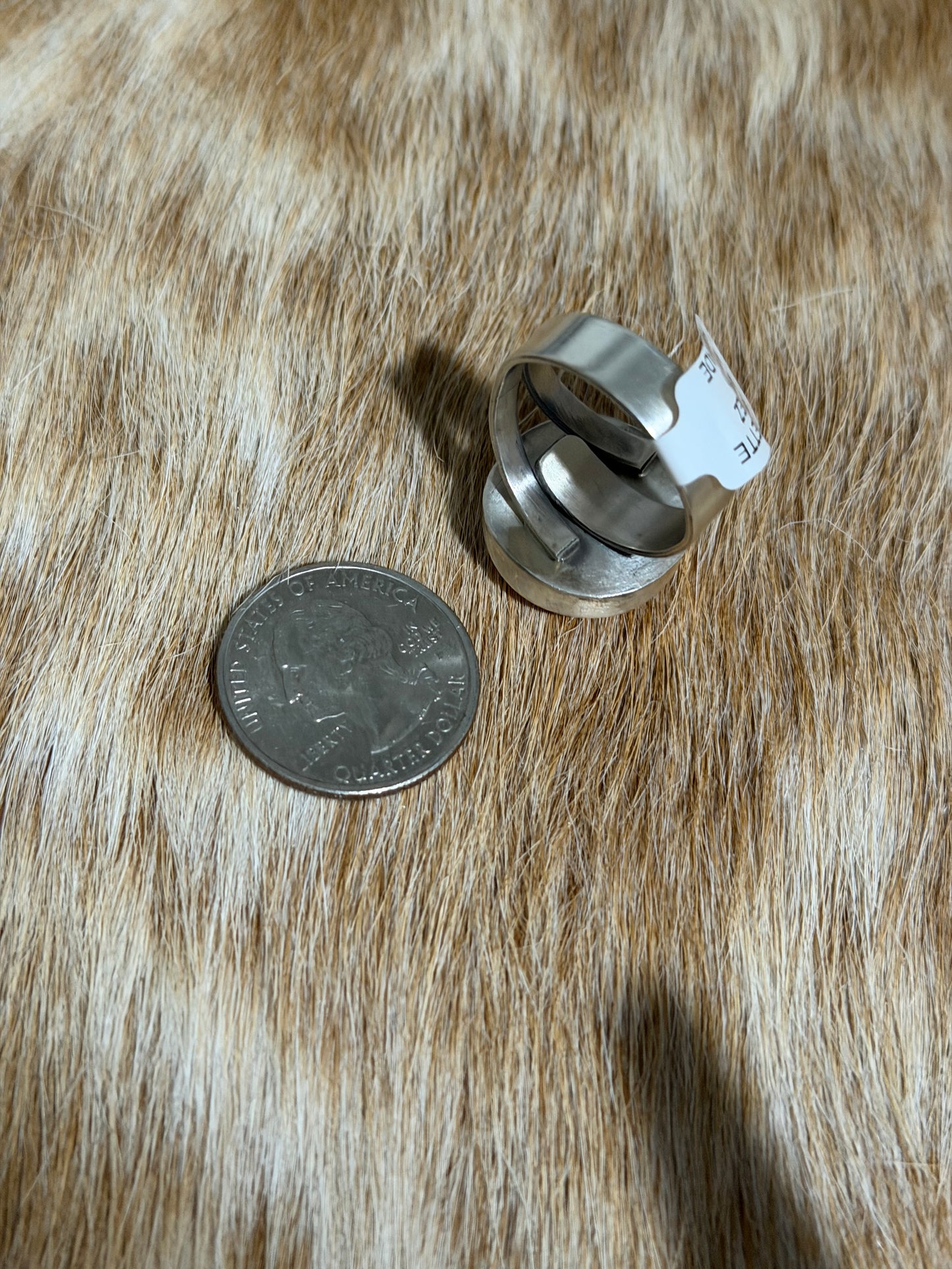 Adjustable Orange Spiny Oyster Shell Ring