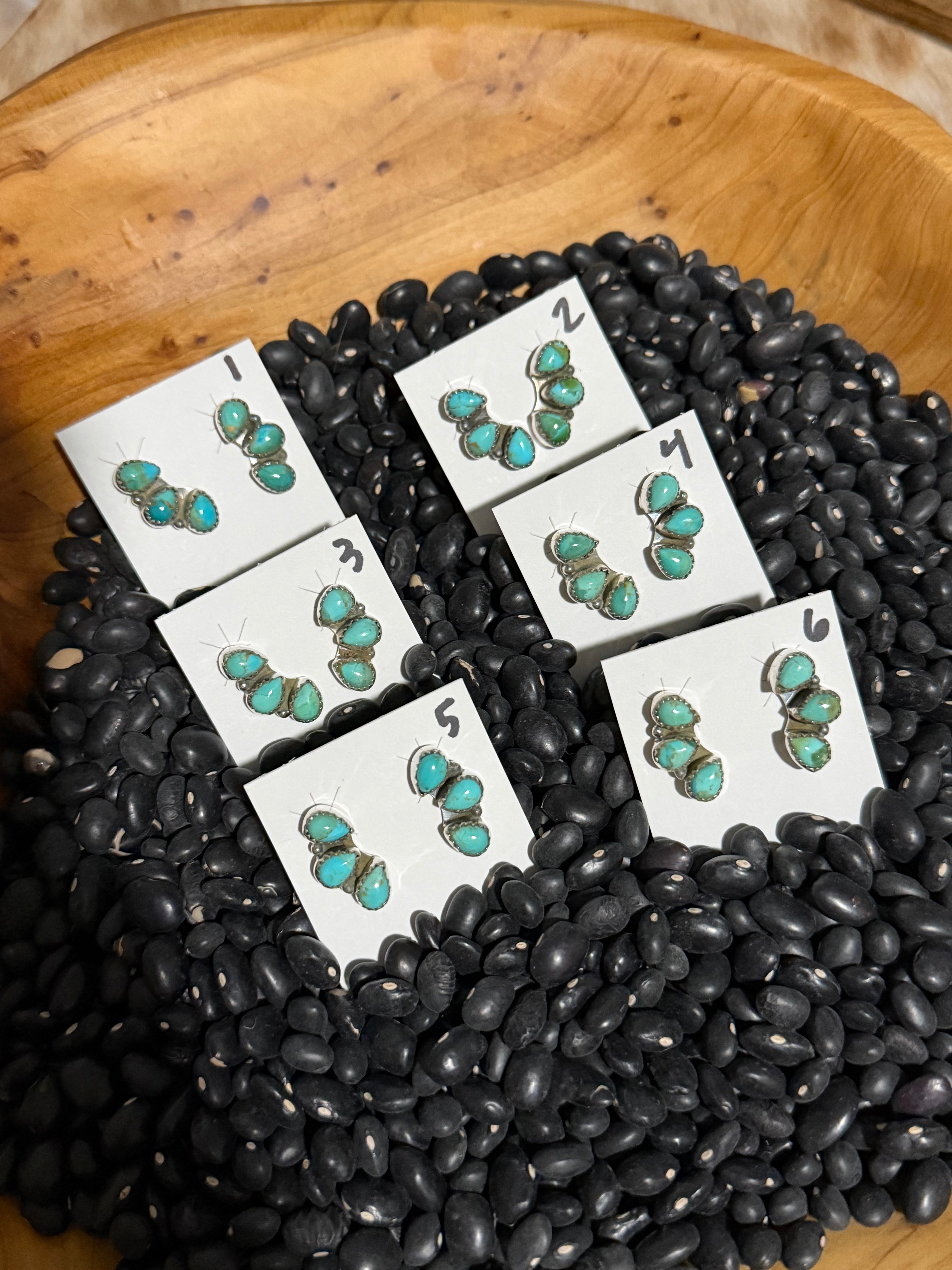 Thunder Creek Turquoise Cluster Earrings – Ranchin' Roots