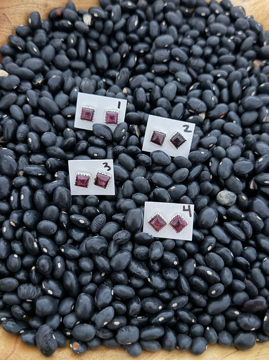 Purple Spiny Oyster Shell Earrings