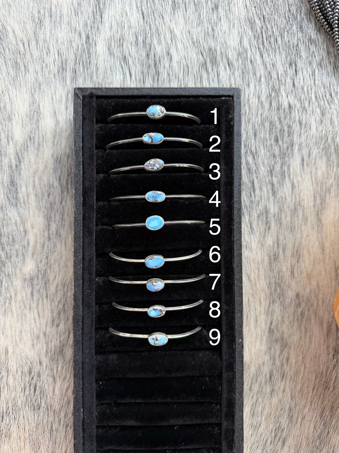 Golden Hills Turquoise Stacker Cuff Bracelet
