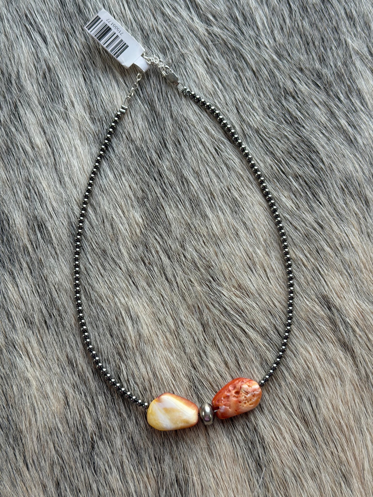 14" Spiny Oyster Shell Necklace
