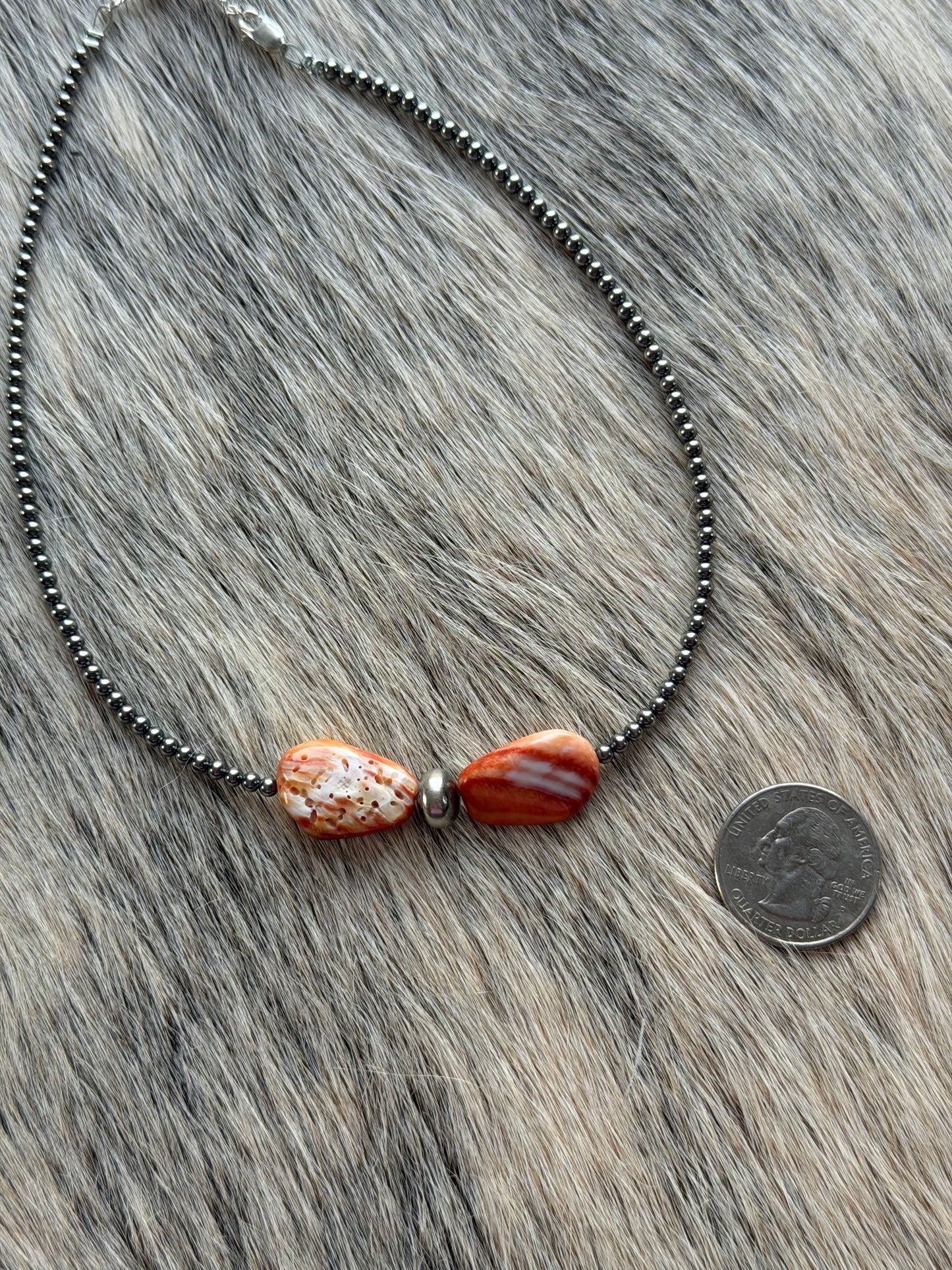 14" Spiny Oyster Shell Necklace