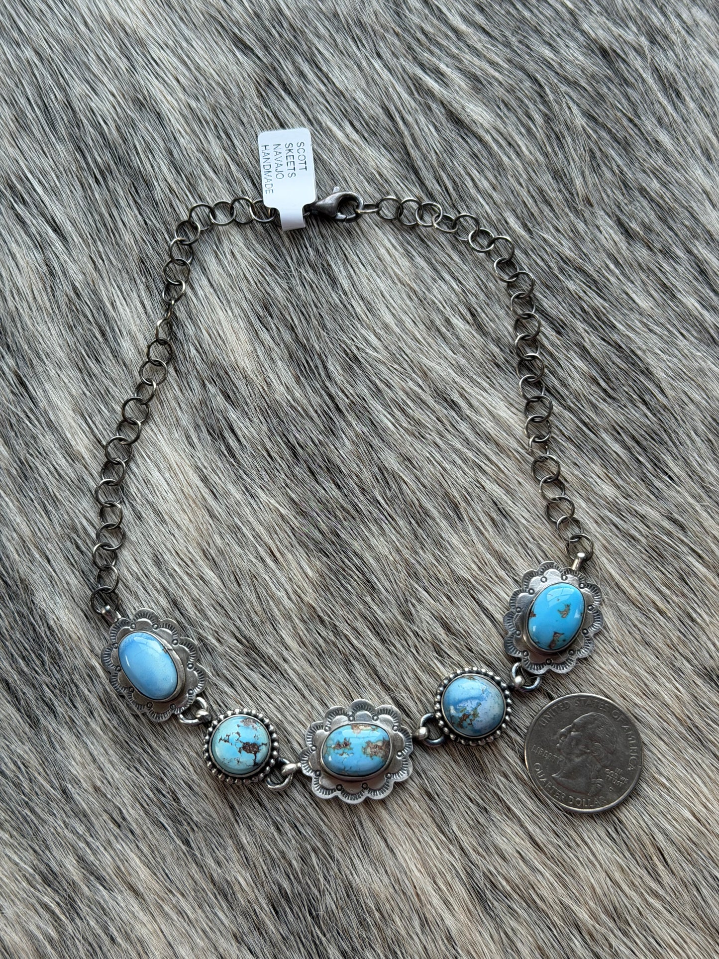 Golden Hills Turquoise Choker Necklace