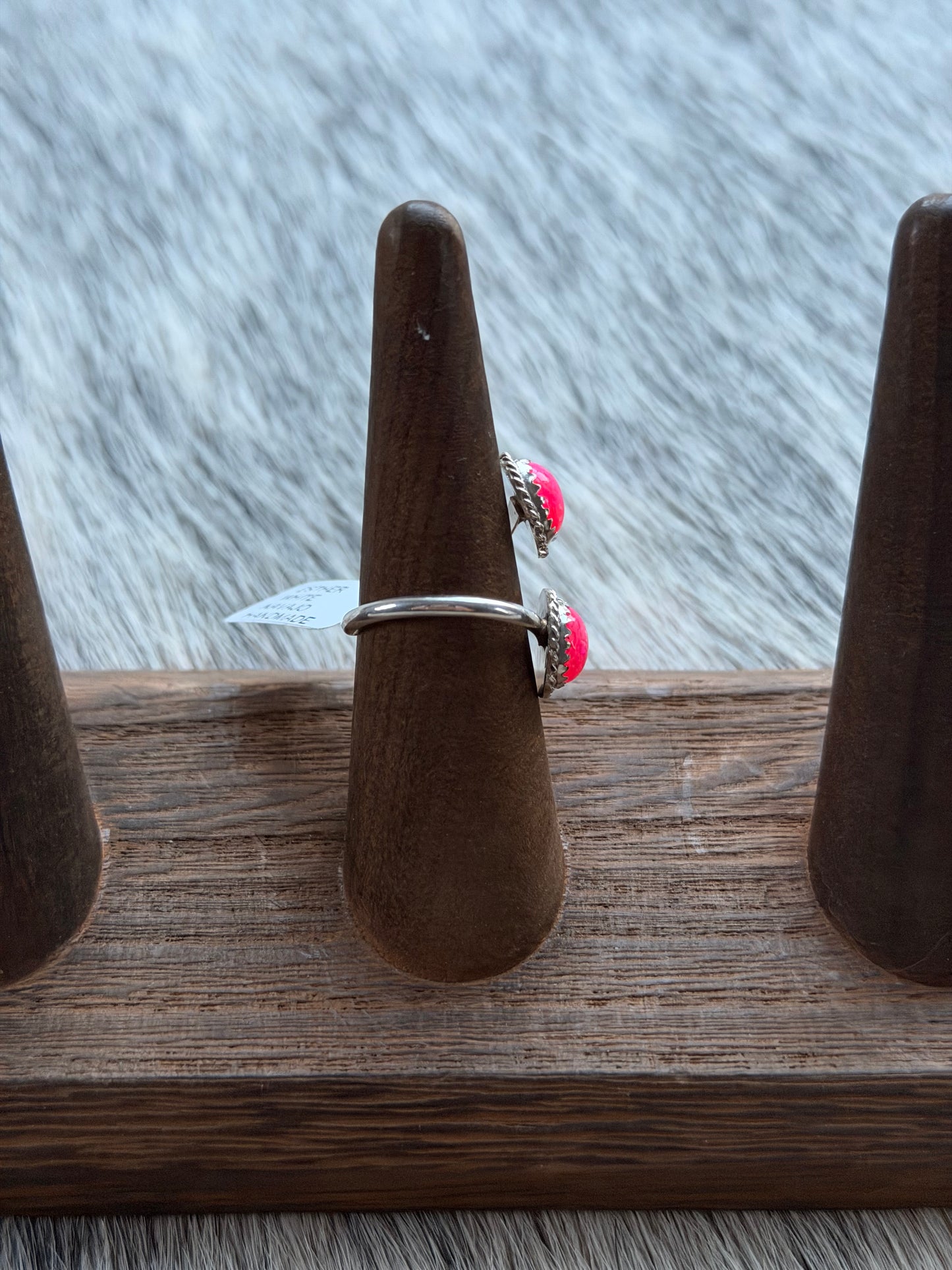 Adjustable Hot Pink Opal Wrap Ring