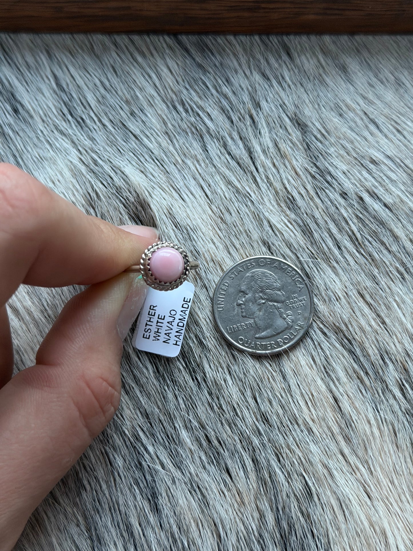 Size 5 Pink Conch Ring