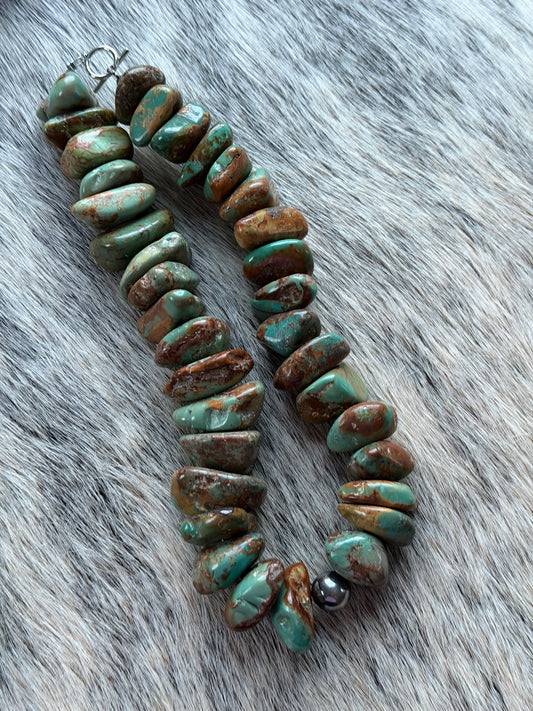 20" Turquoise Statement Necklace - Large