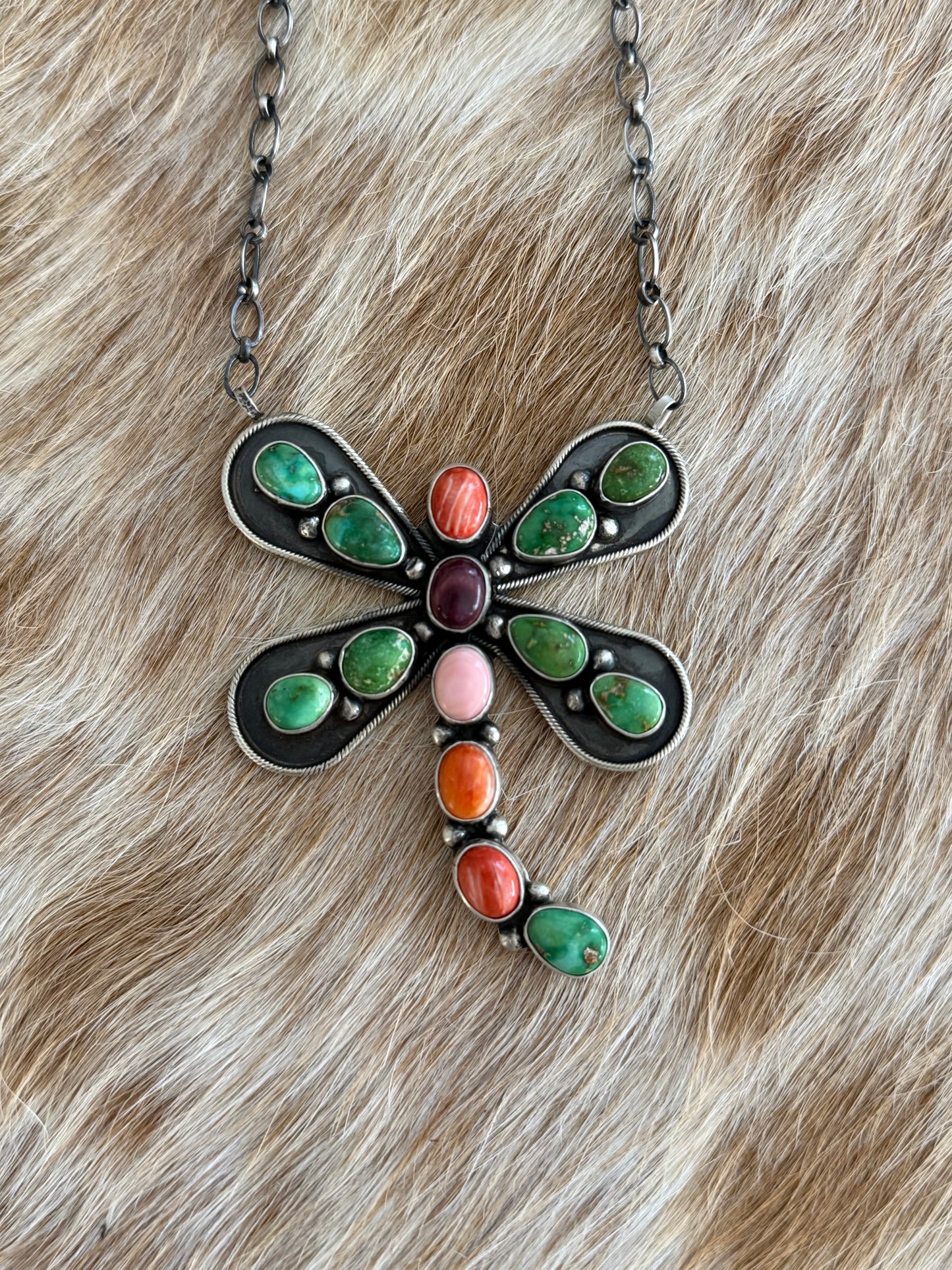 Multicolor Dragonfly Necklace