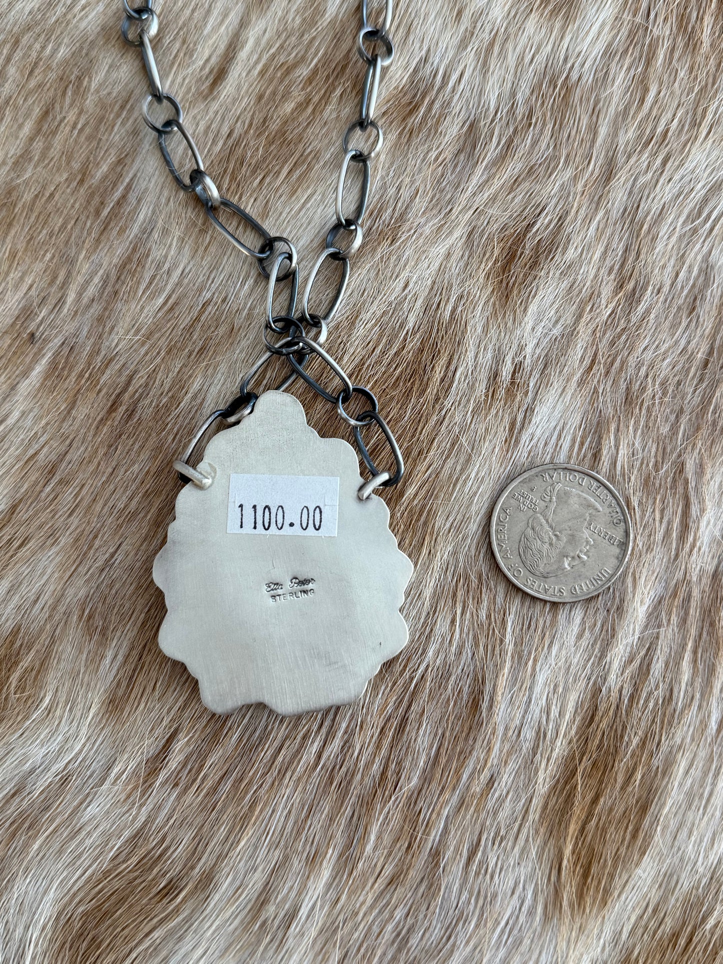 Ella Peter Sonoran Gold Turquoise and Purple Spiny Cluster Necklace