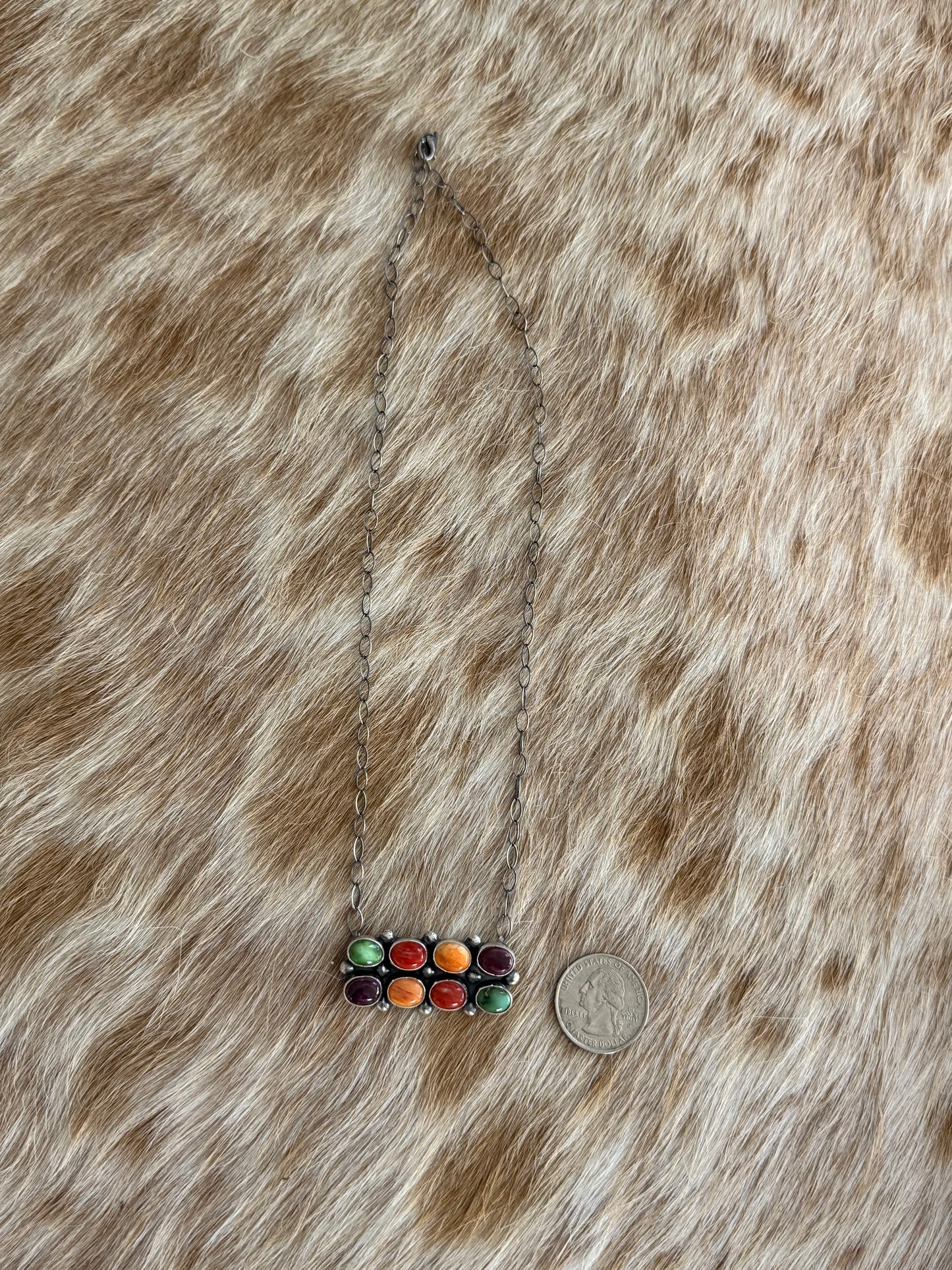 Multicolor Cluster Necklace