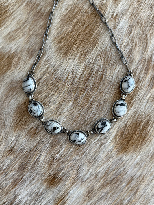 White Buffalo Choker Necklace