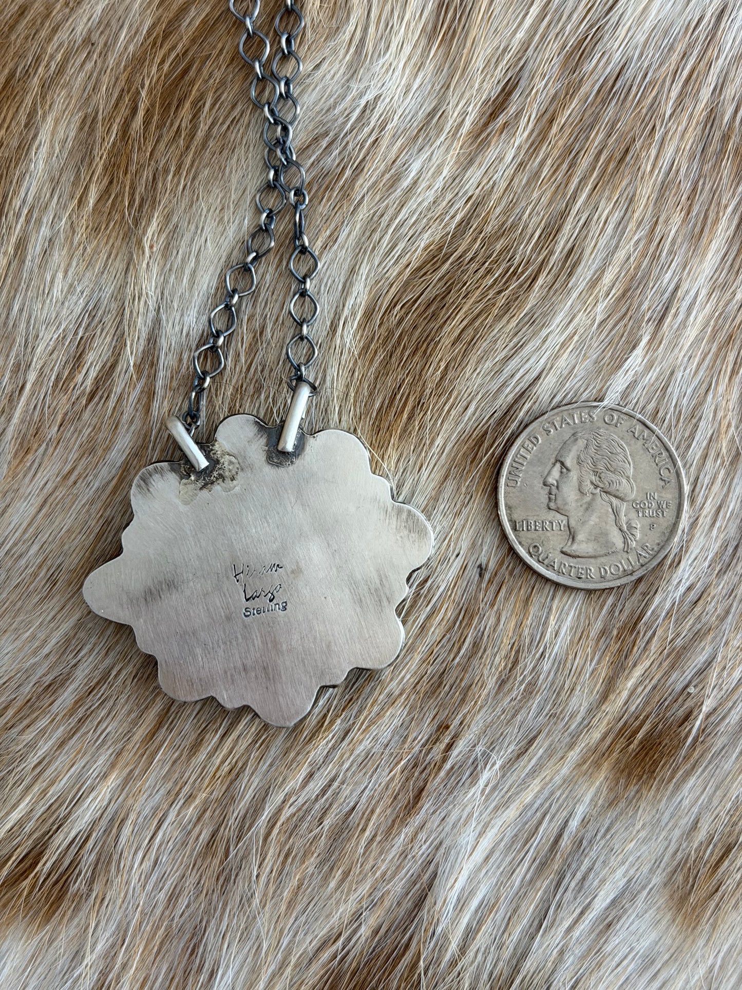 Sonoran Gold Turquoise Cluster Necklace