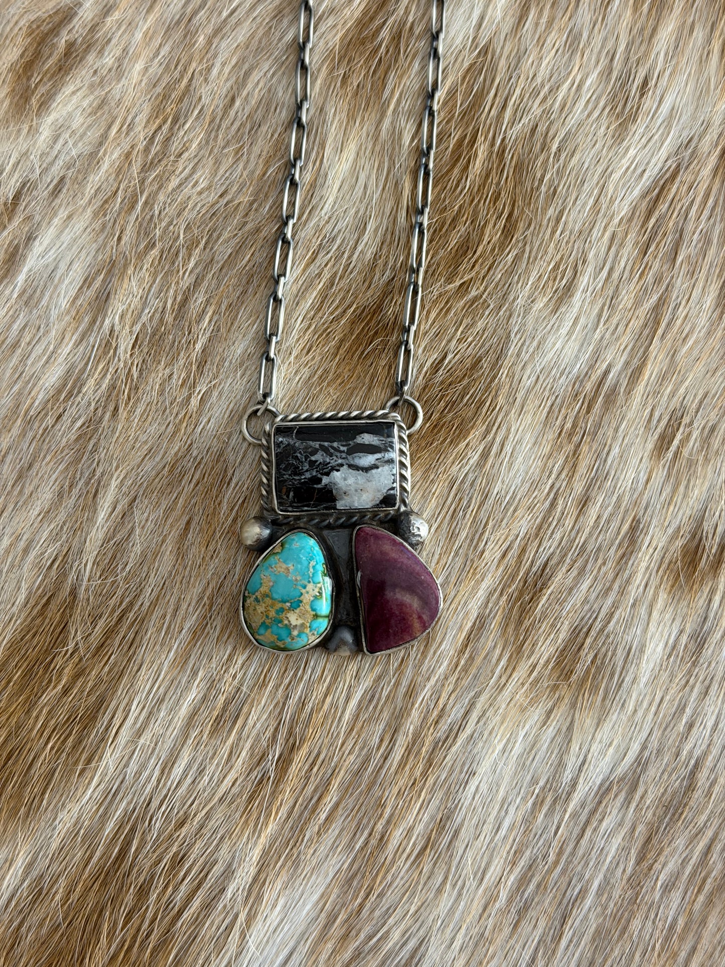 Multicolor Cluster Necklace