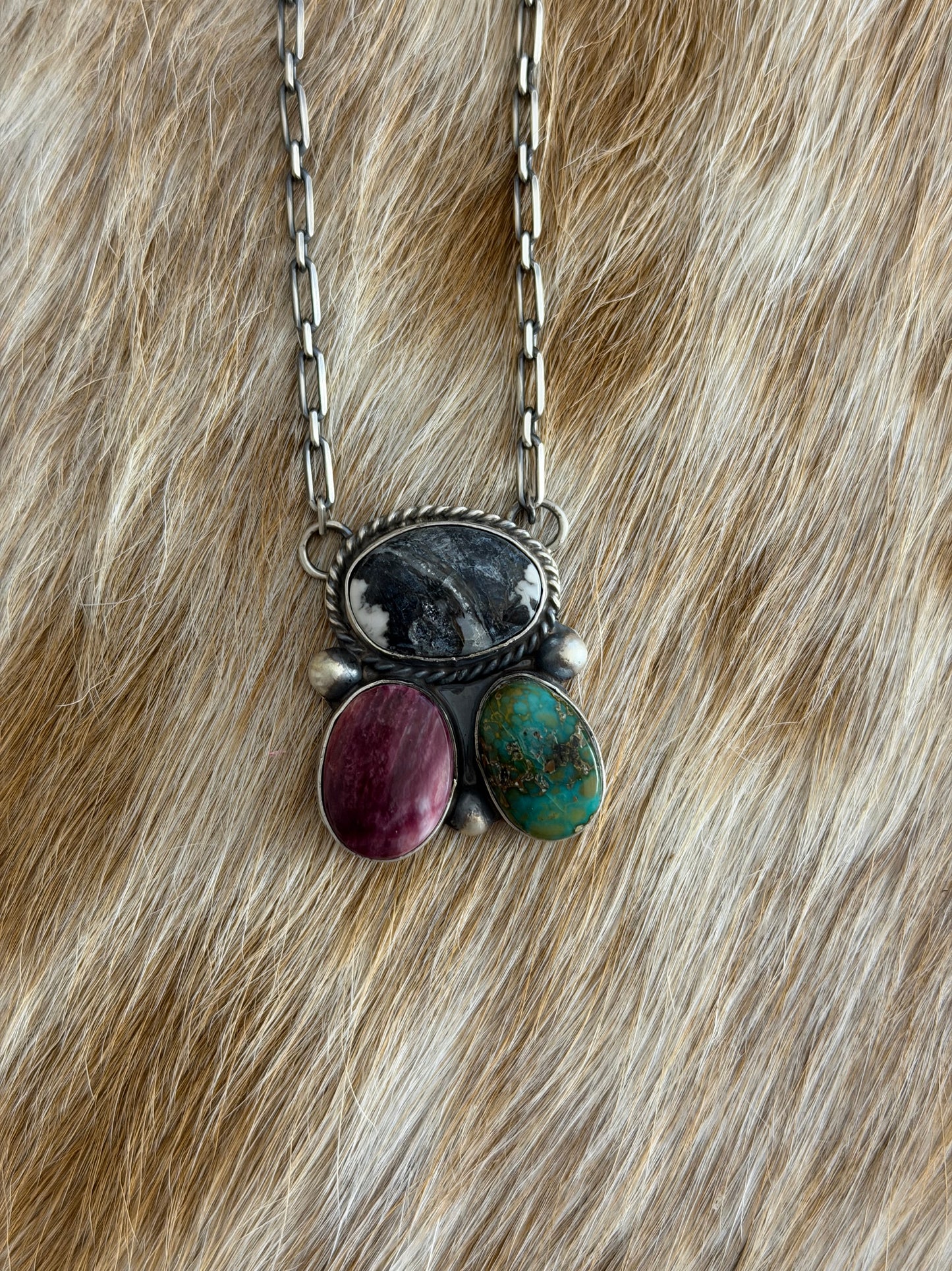 Multicolor Cluster Necklace