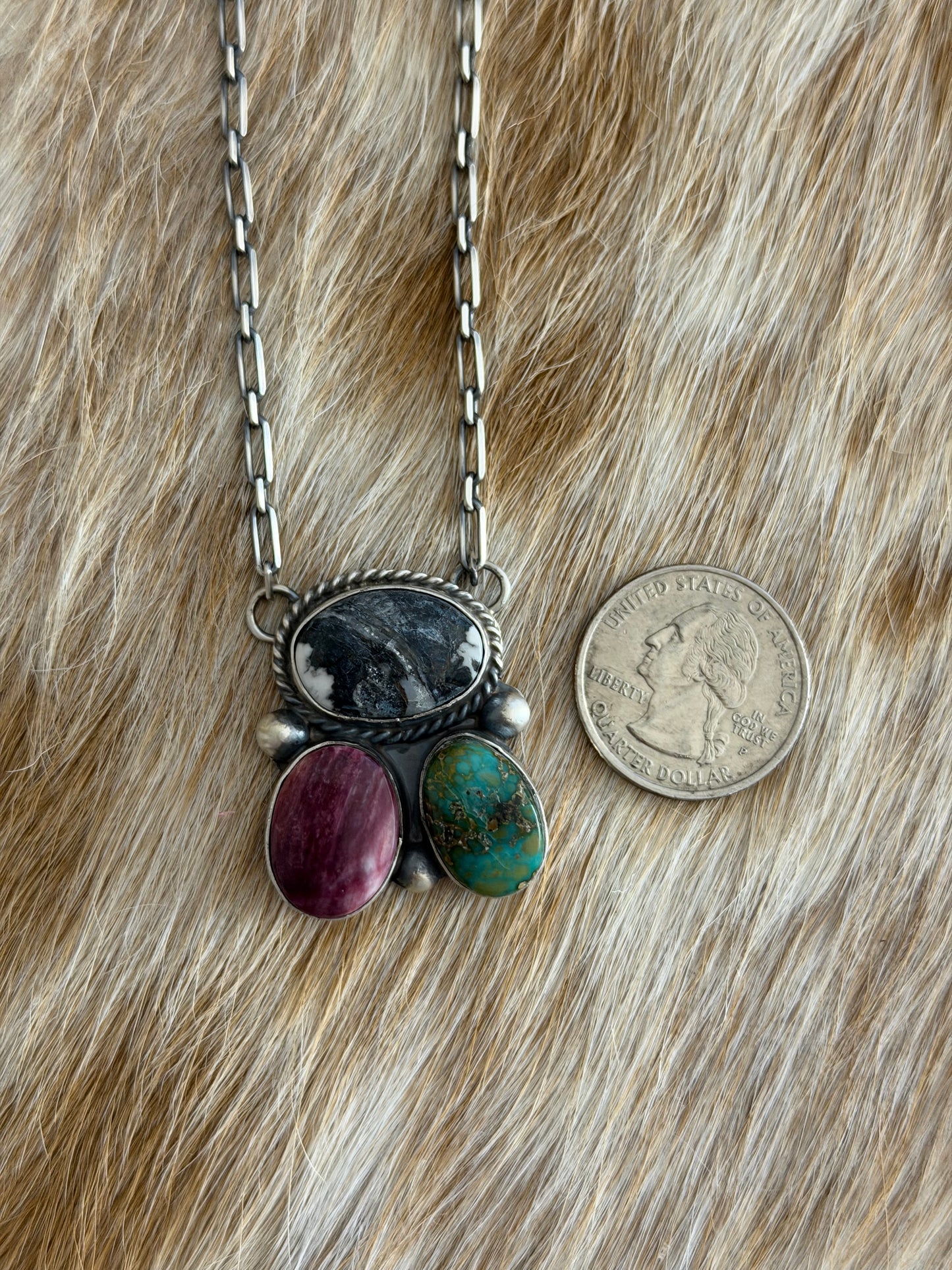 Multicolor Cluster Necklace