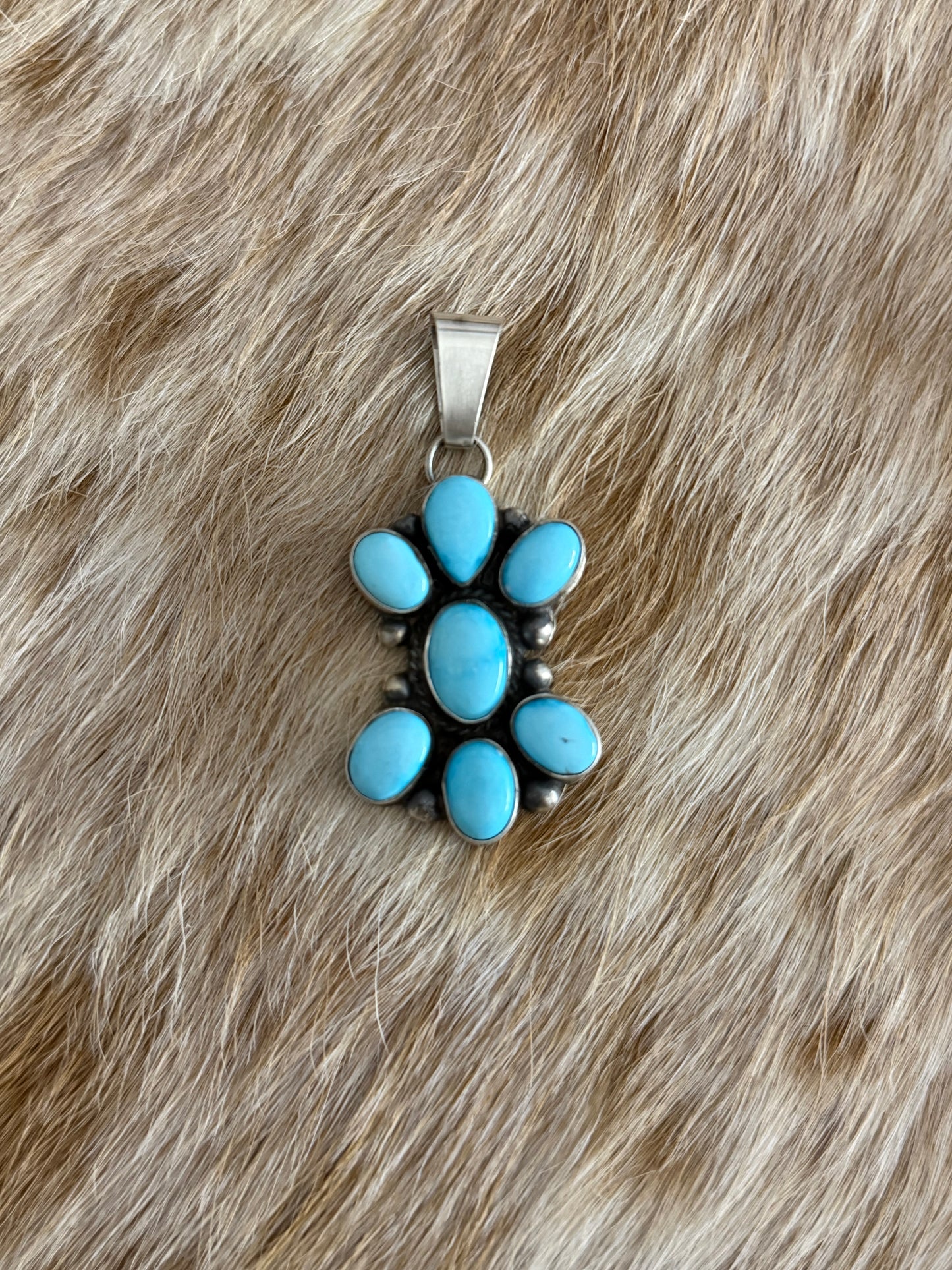 Turquoise Cluster Pendant