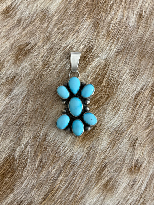 Turquoise Cluster Pendant