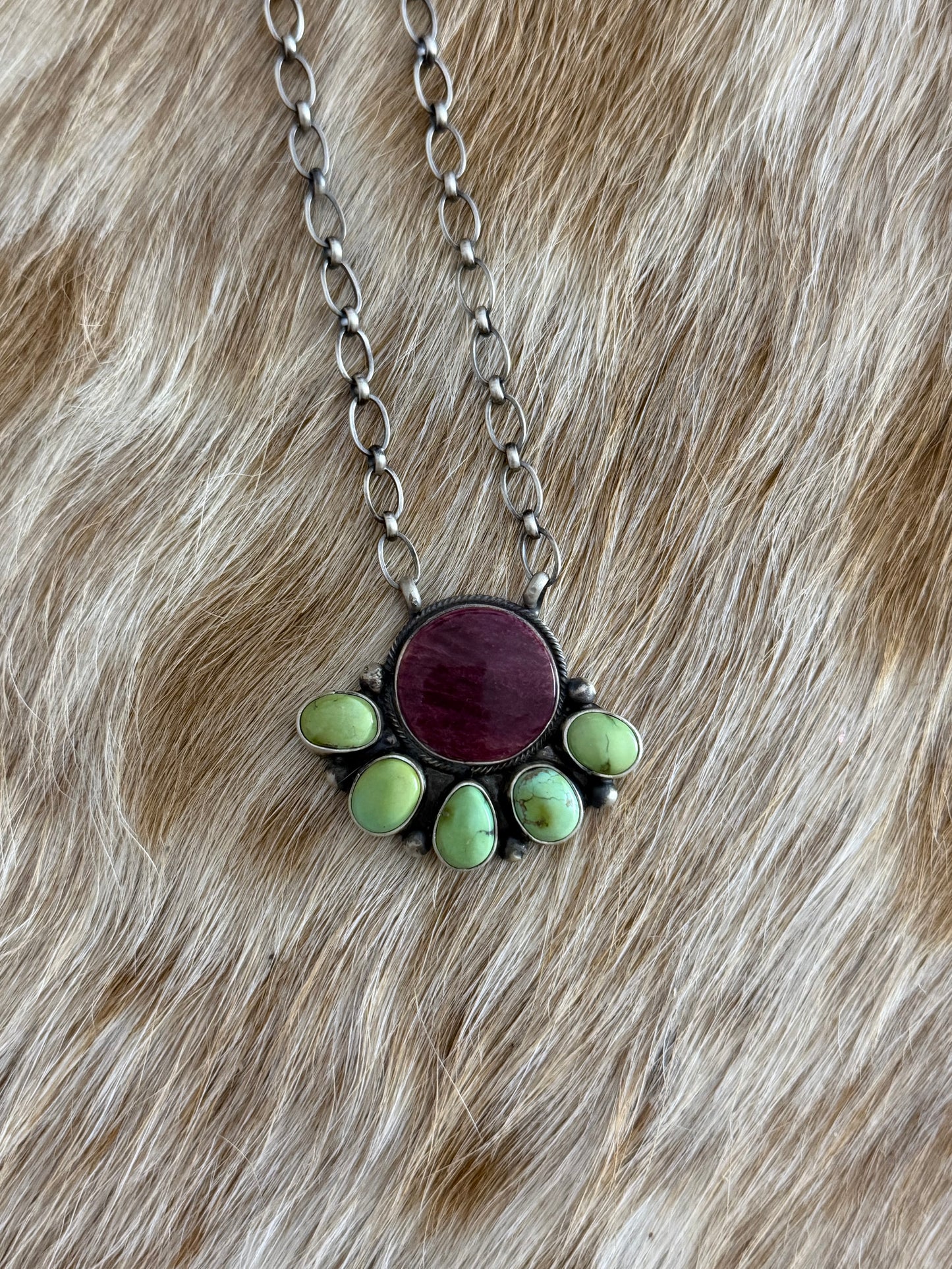 Multicolor Cluster Necklace