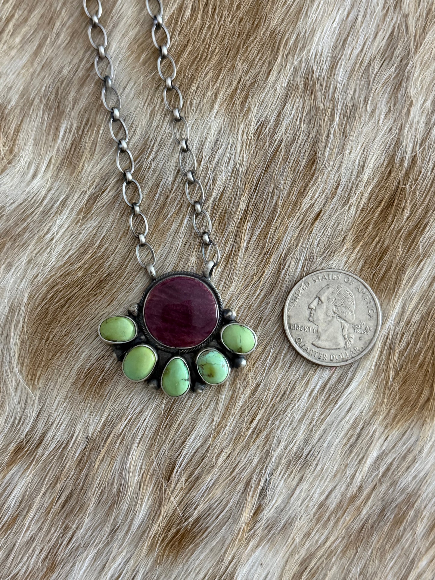 Multicolor Cluster Necklace