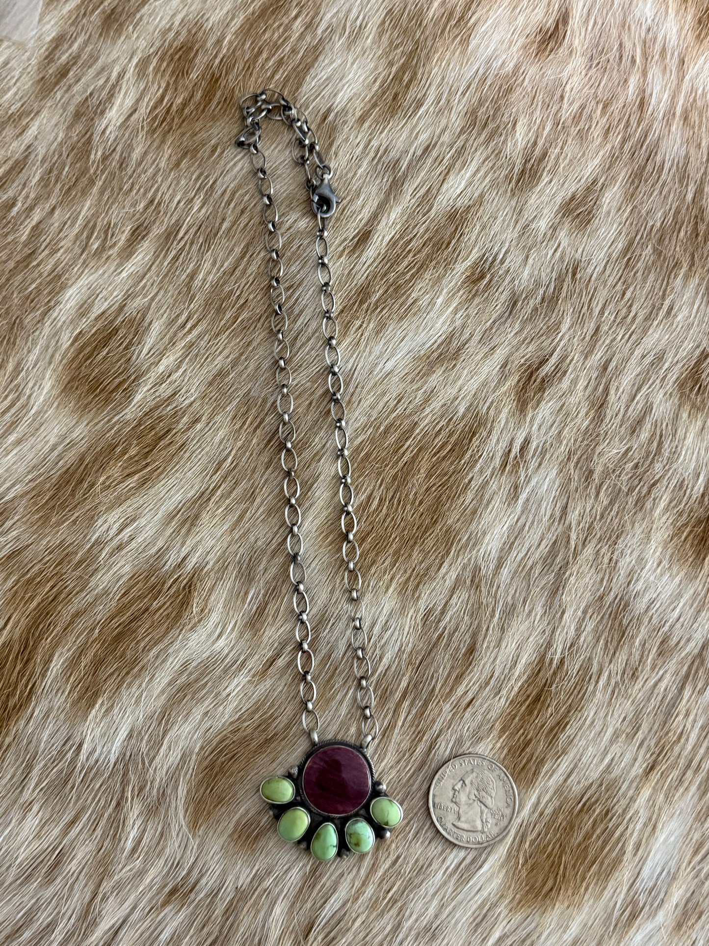 Multicolor Cluster Necklace