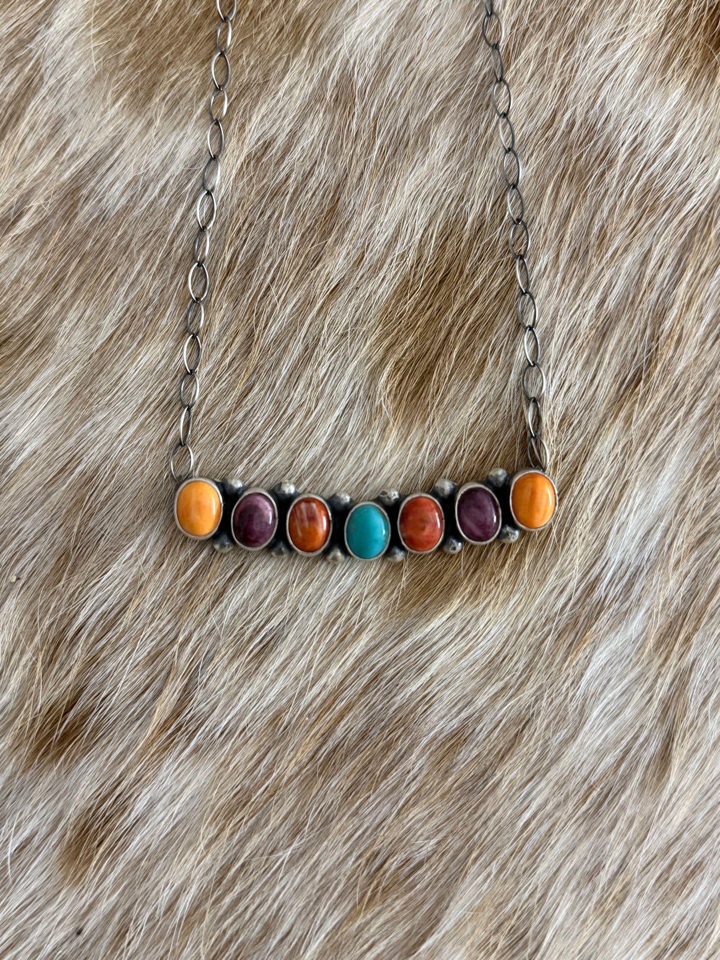 Multicolor Bar Necklace