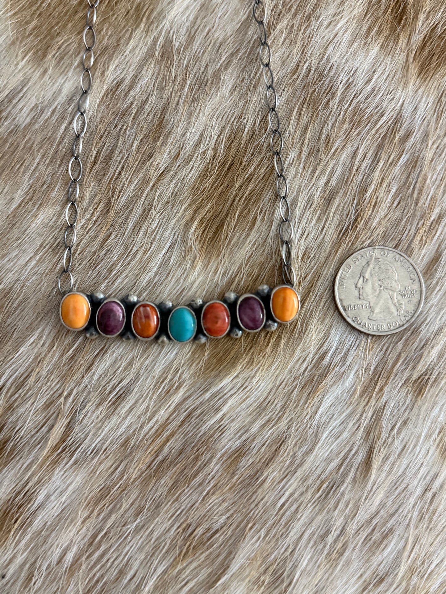 Multicolor Bar Necklace