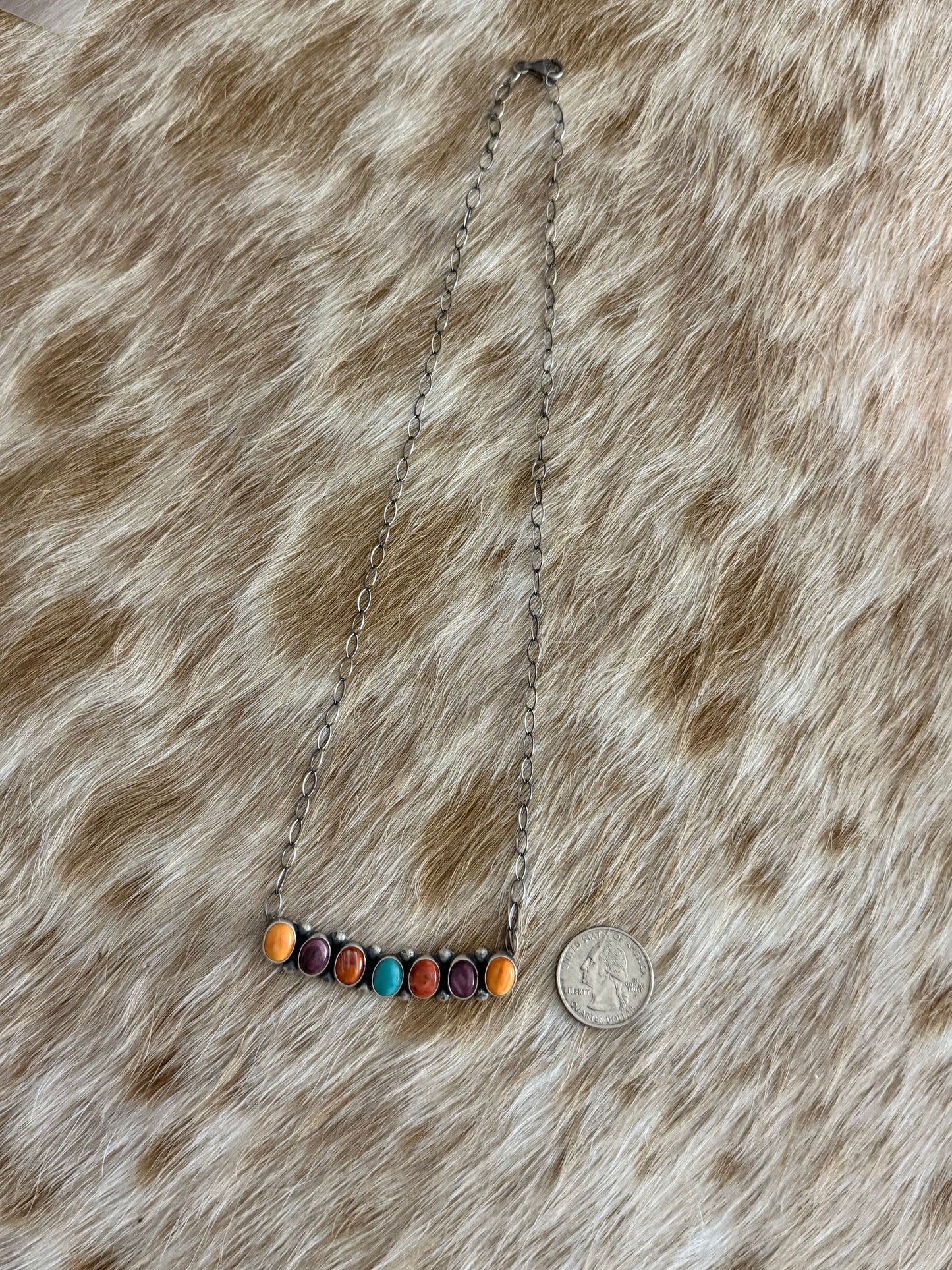 Multicolor Bar Necklace