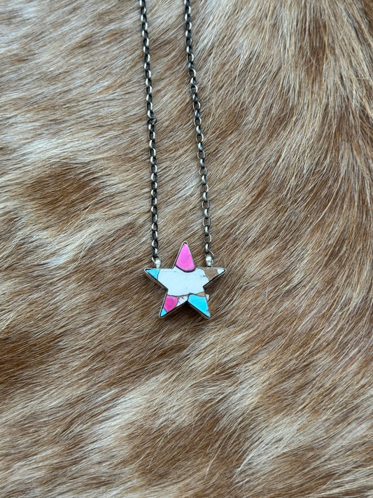 Cotton Candy Star Necklace
