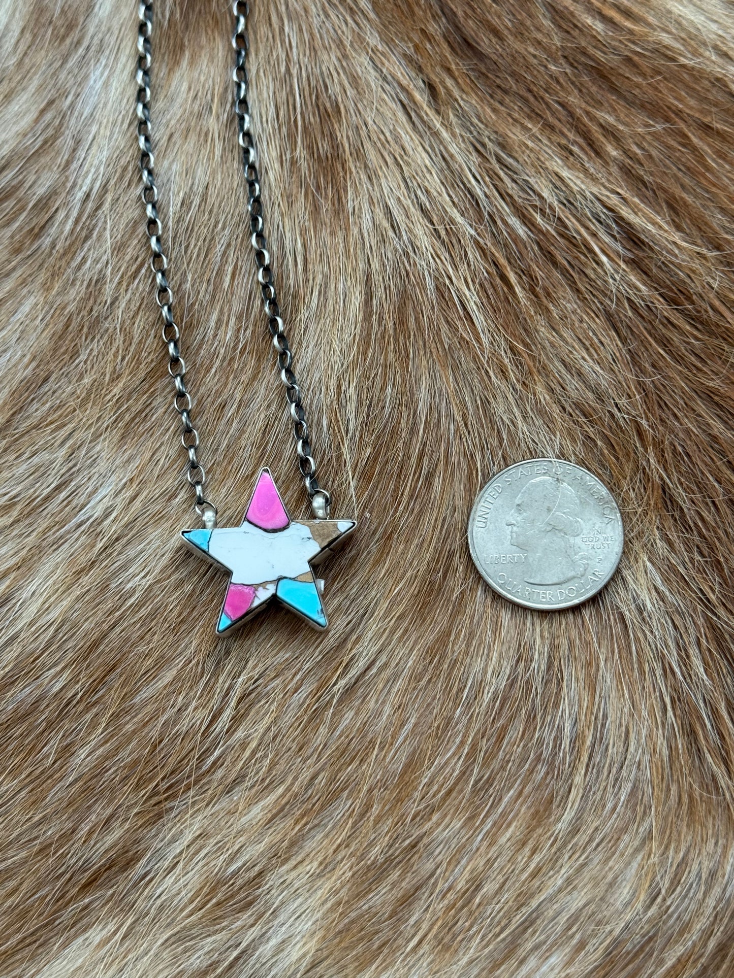 Cotton Candy Star Necklace