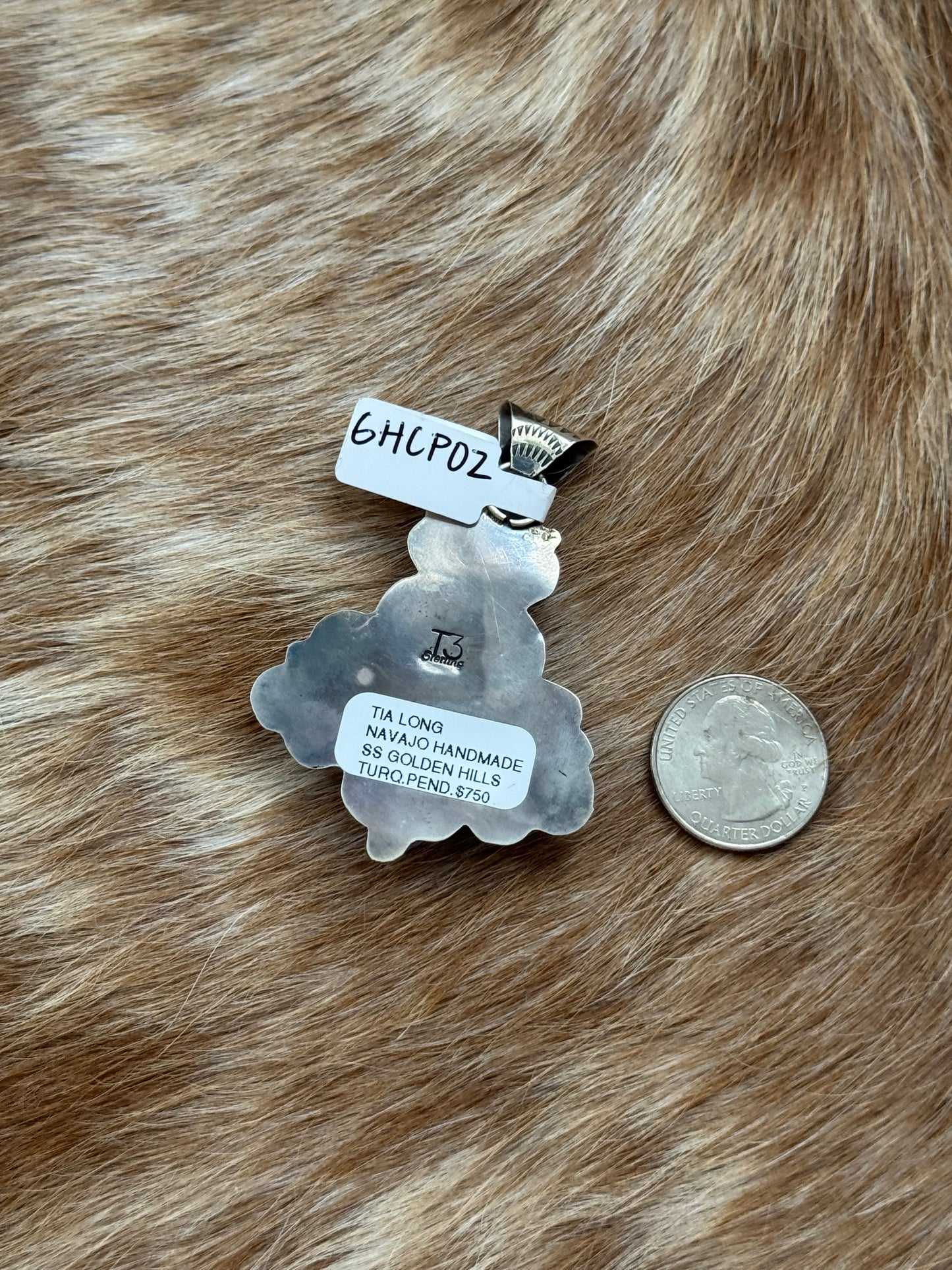 Golden Hills Turquoise Cluster Pendant