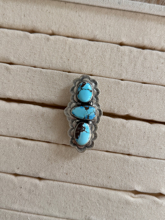 Golden Hills Turquoise Size 9.5-12.5 Adjustable Ring