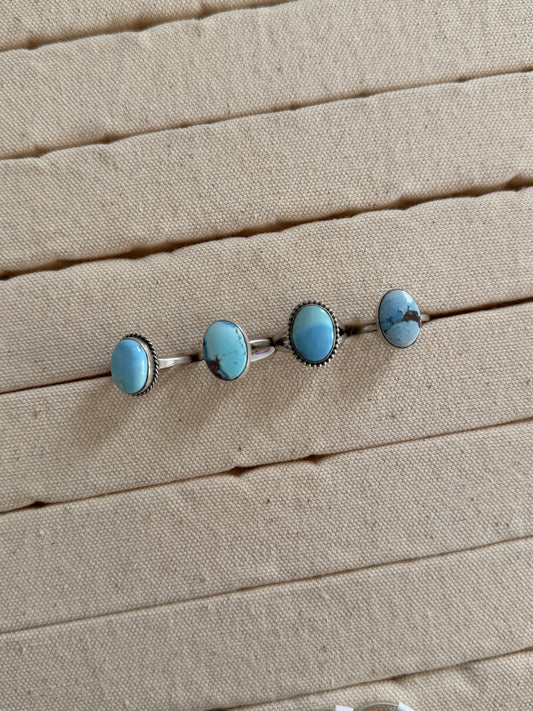 Size 7 Golden Hills Turquoise Ring