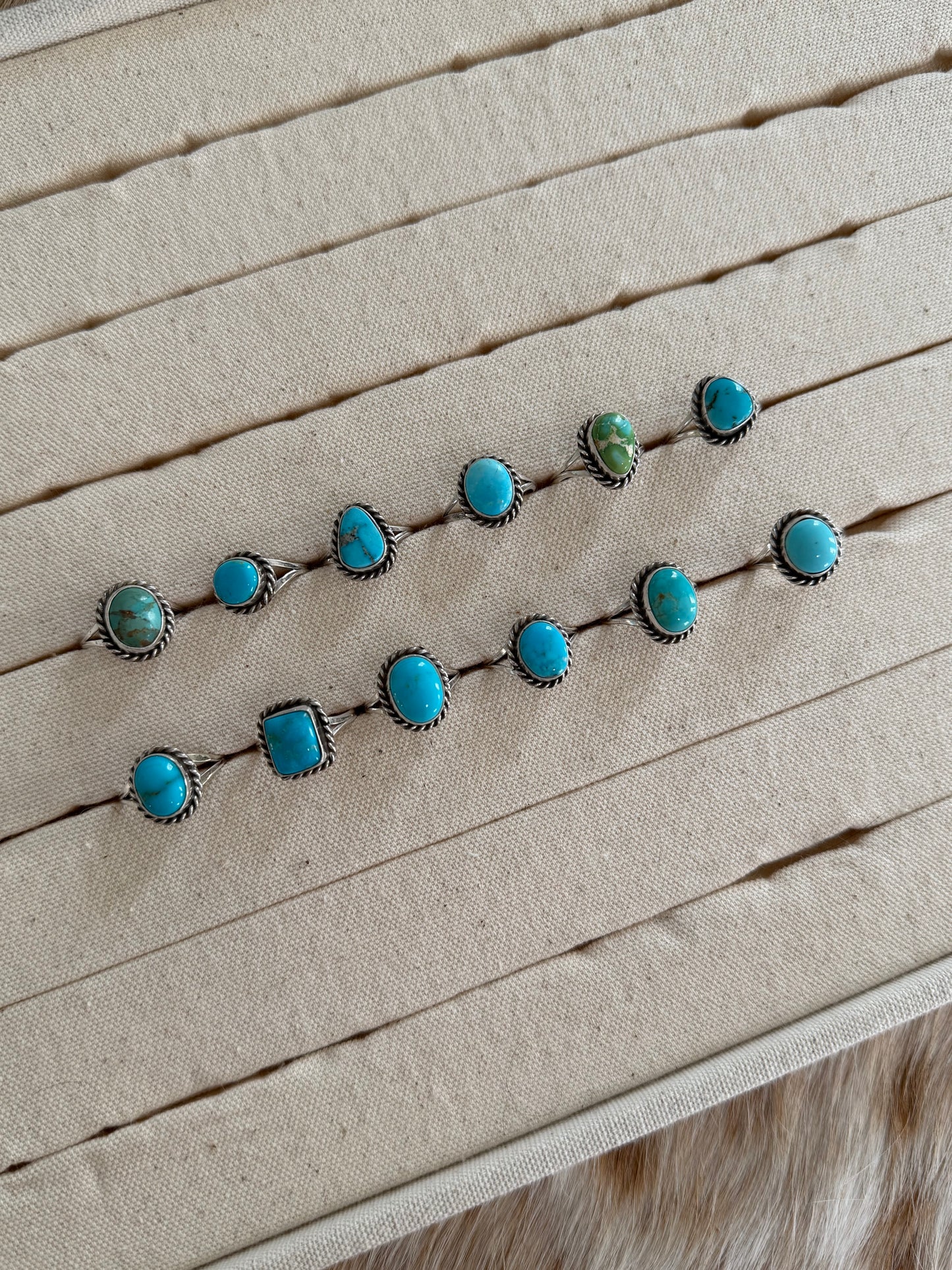 Size 7.5 Assorted Turquoise Rings