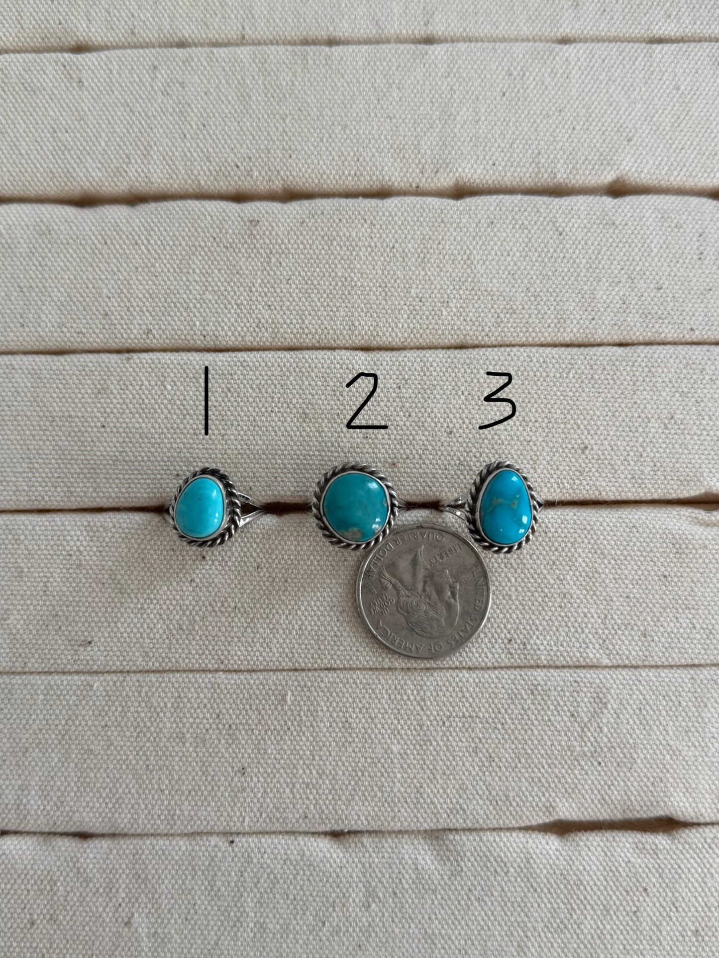 Size 6.5 Assorted Turquoise Rings