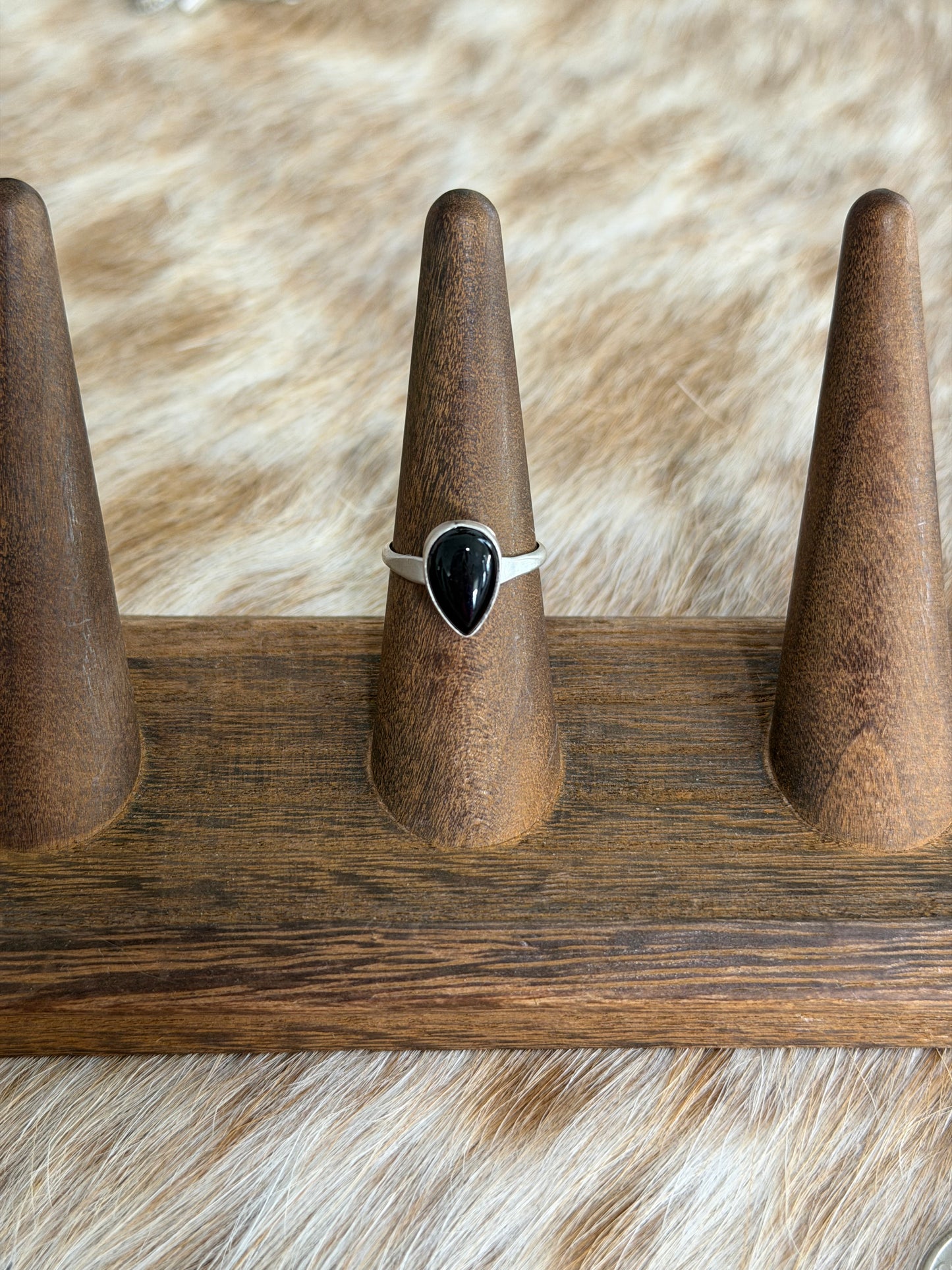 Size 6.5 Black Onyx Ring