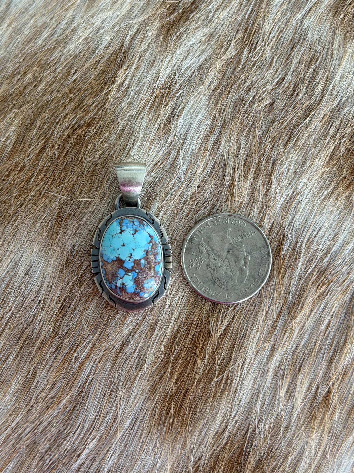 Golden Hills Turquoise Pendant