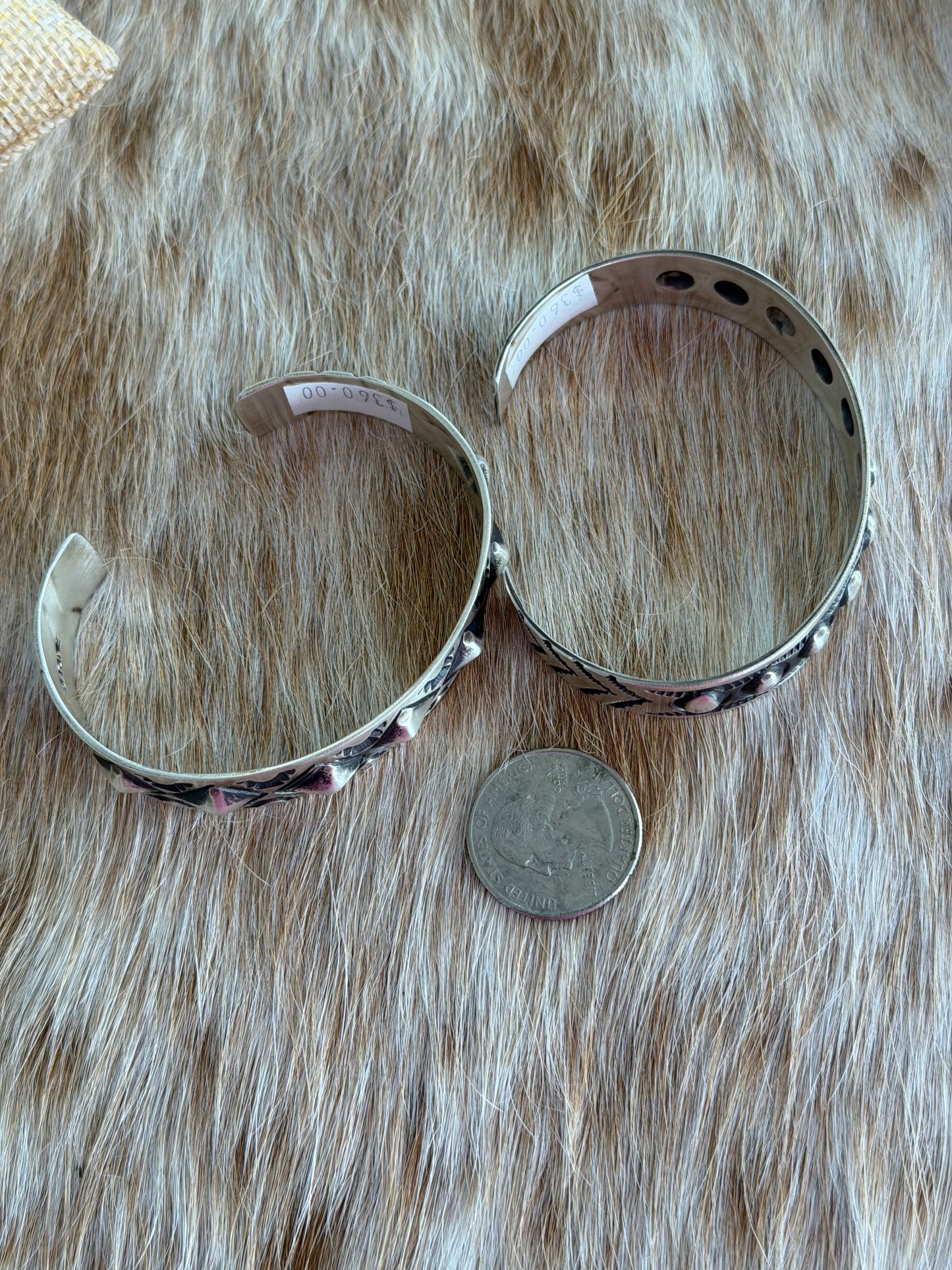 Stamped Sterling Silver Cuff