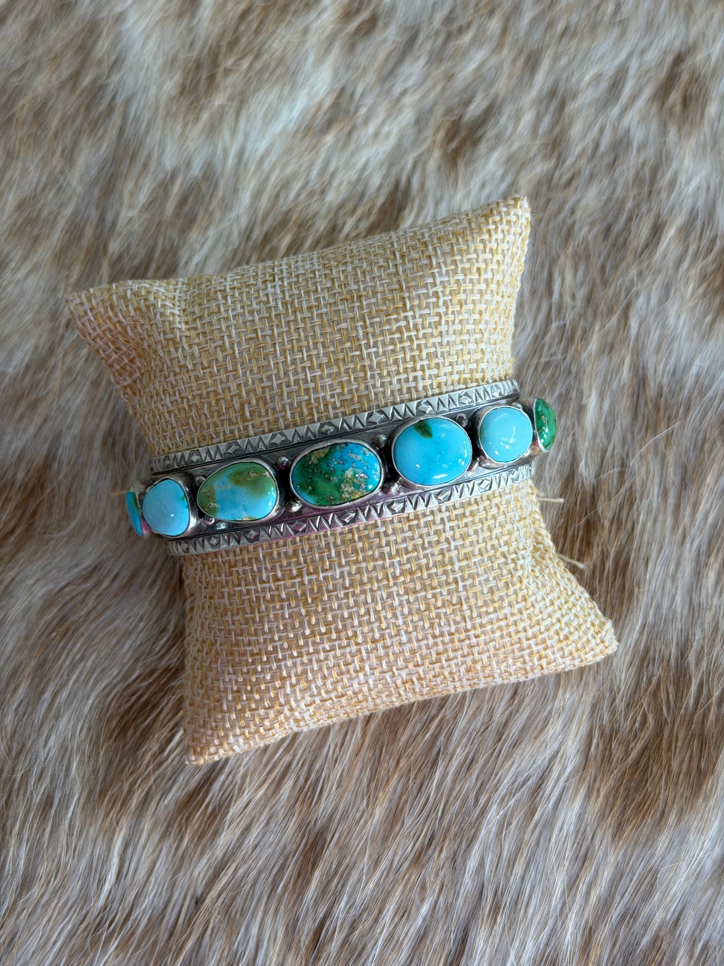 Sonoran Gold Turquoise Cluster Cuff
