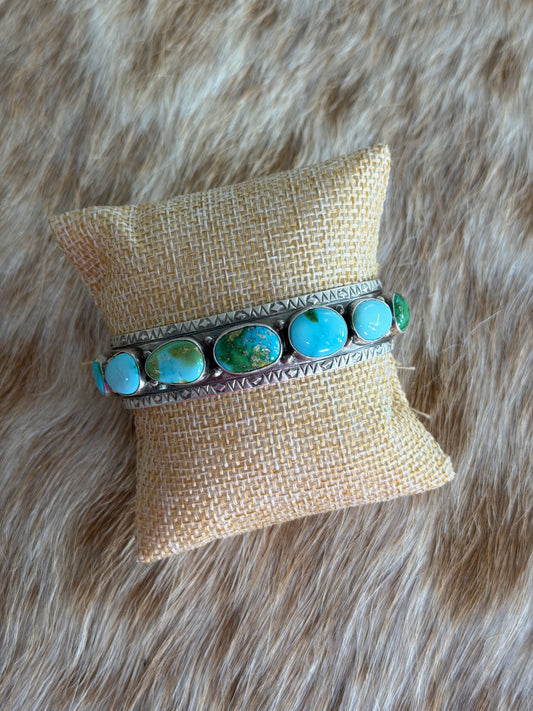 Sonoran Gold Turquoise Cluster Cuff