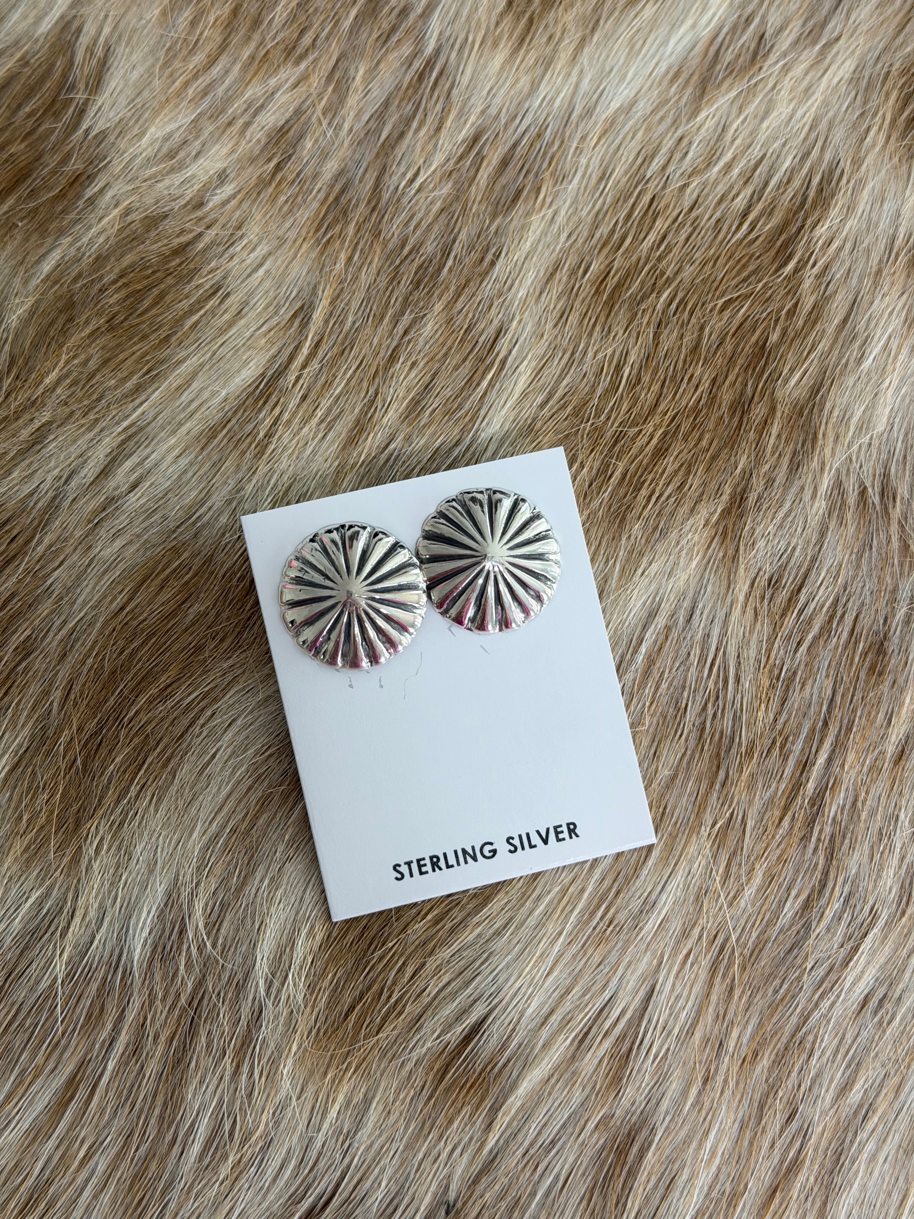 Sterling Silver Concho Earrings – Ranchin' Roots