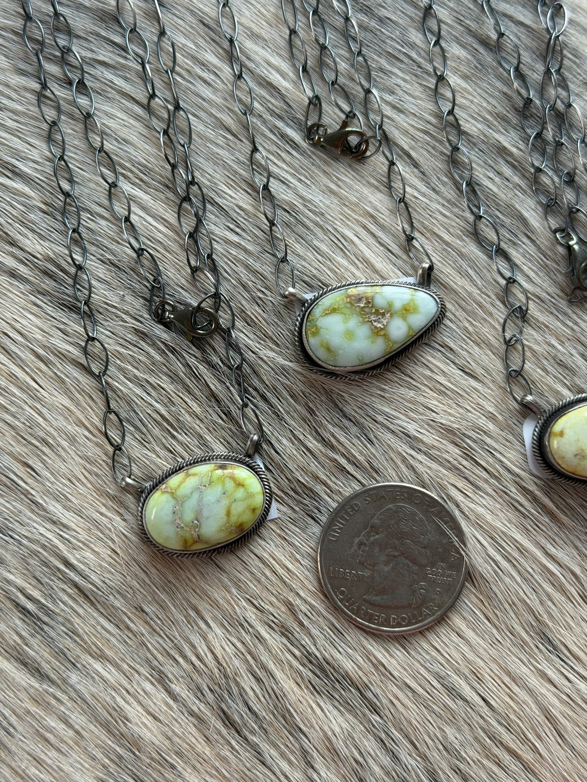 Palomino Variscite Bar Necklace