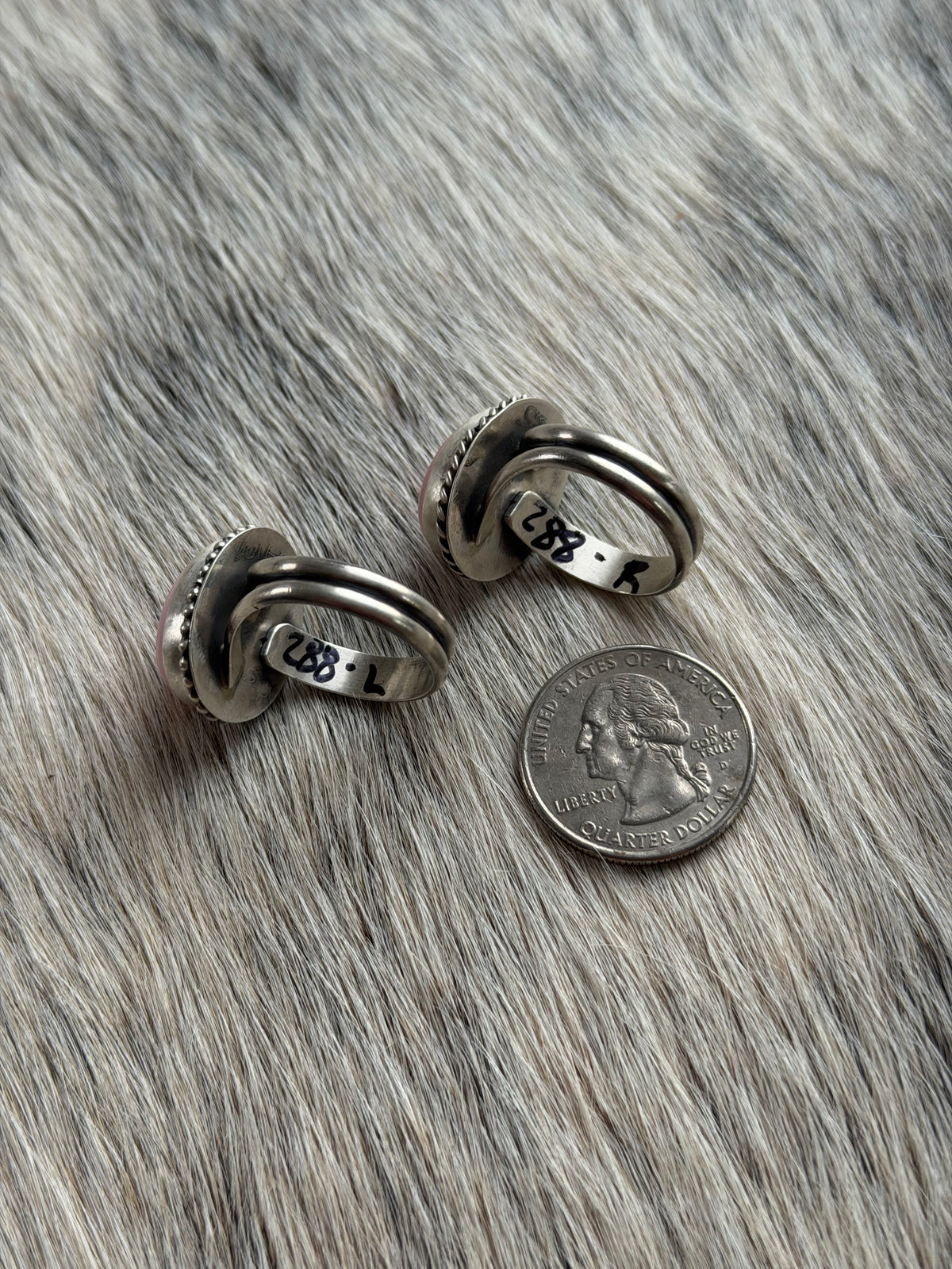 Pink Conch Adjustable Ring